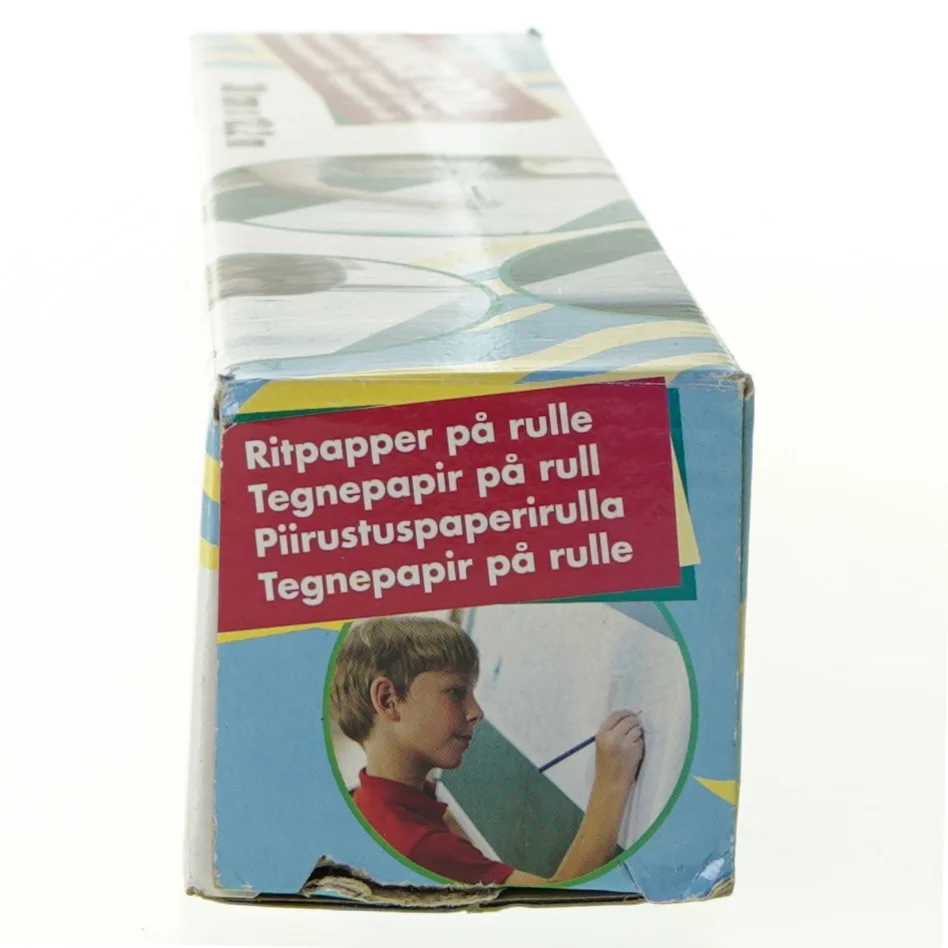 Rulle med tegnepapir fra Biltema (str. 31 x 6 cm)