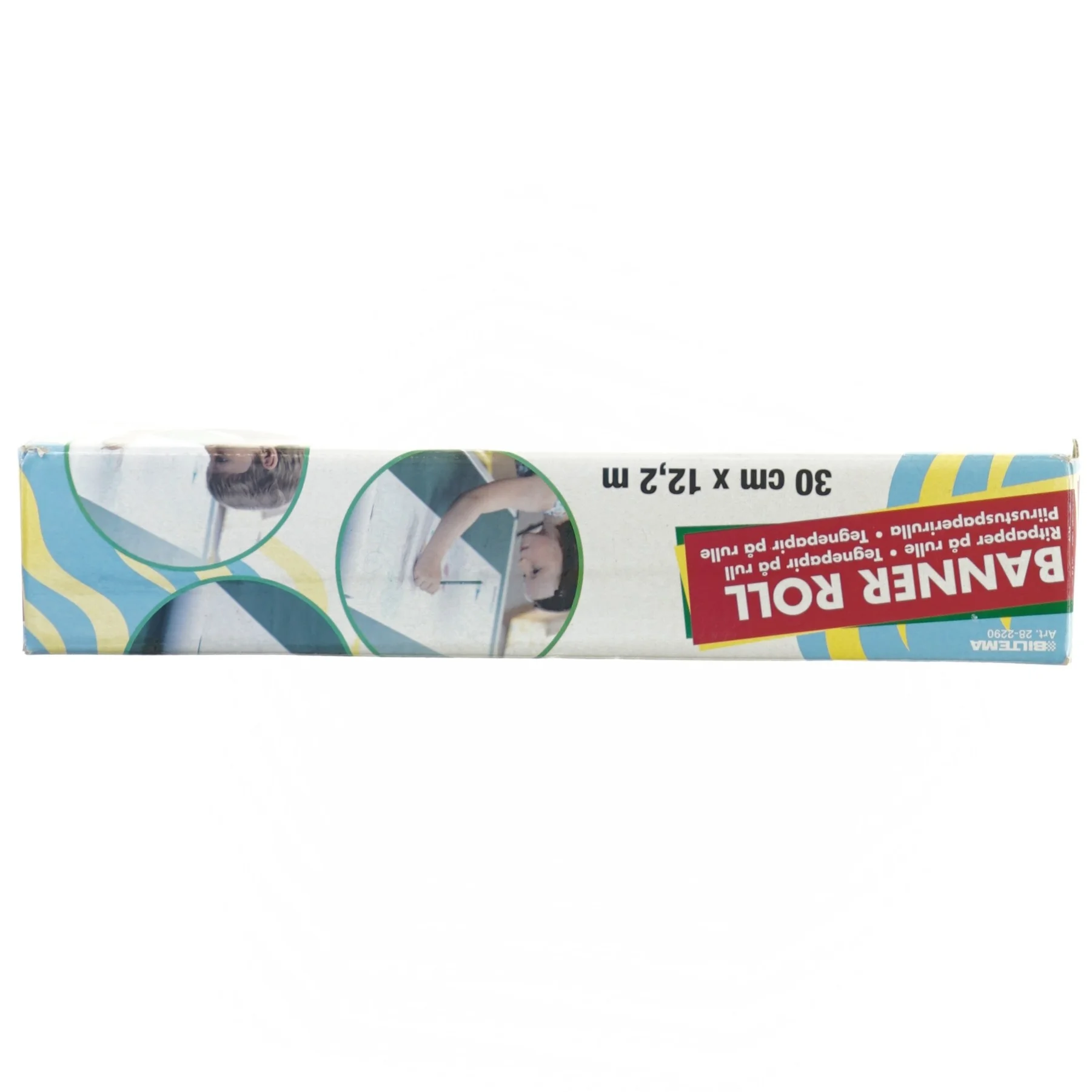 Rulle med tegnepapir fra Biltema (str. 31 x 6 cm)