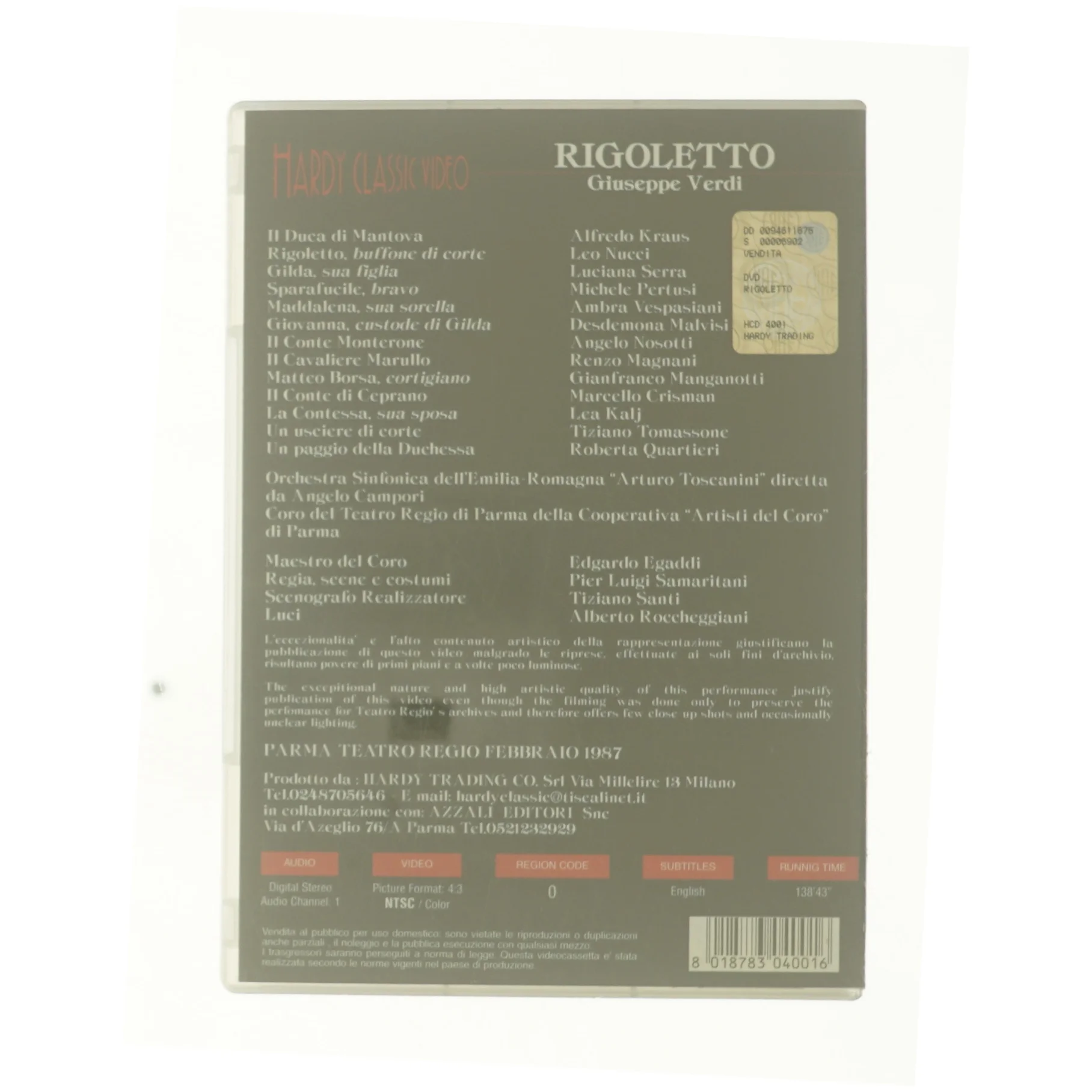 Rigoletto (DVD) fra DVD