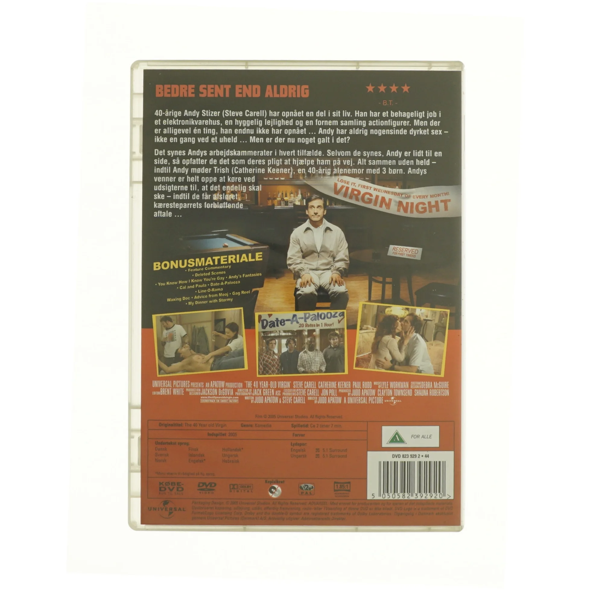 40 year-old virgin fra DVD