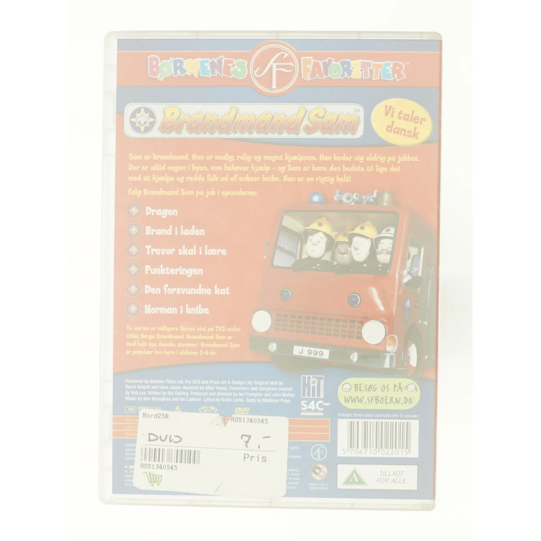 Brndmand Sam for fuld udrykning