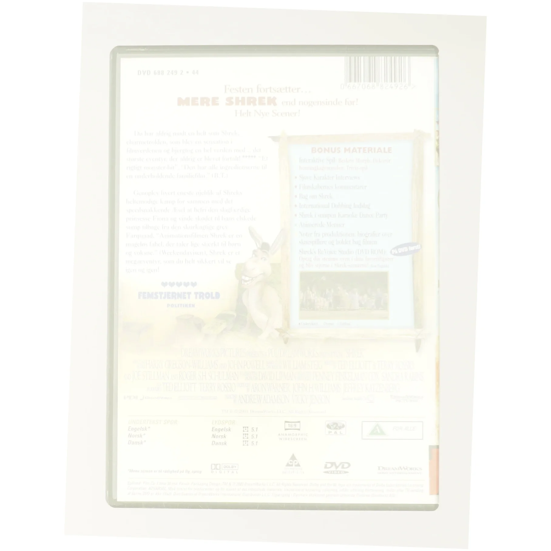 Shrek fra DVD