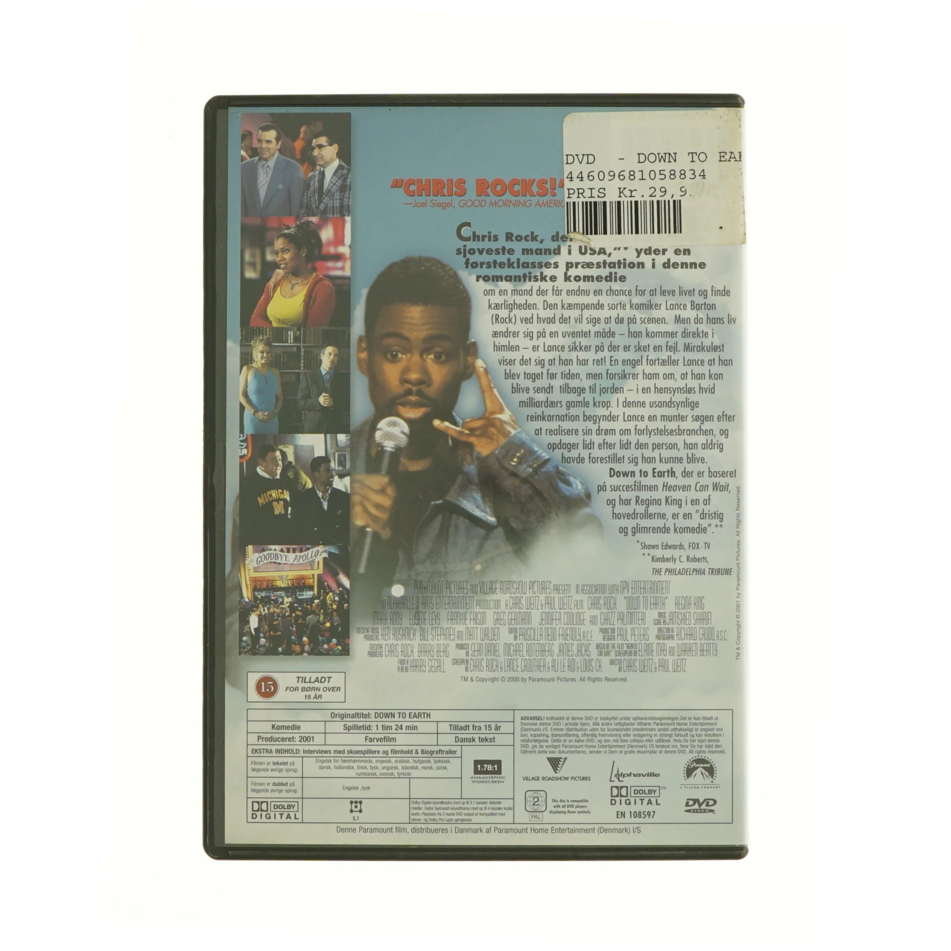 Down to earth fra dvd