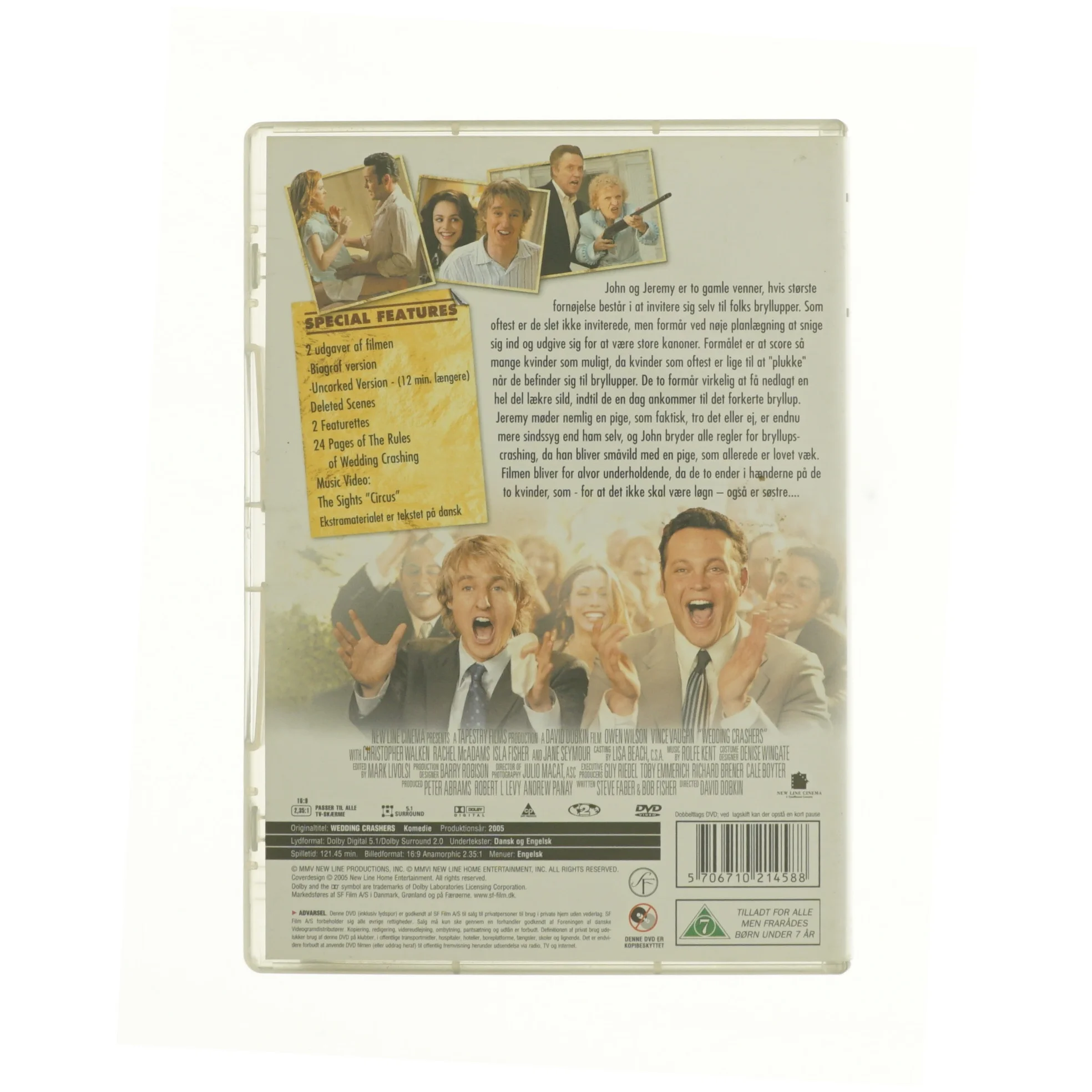 Wedding Crashers fra DVD