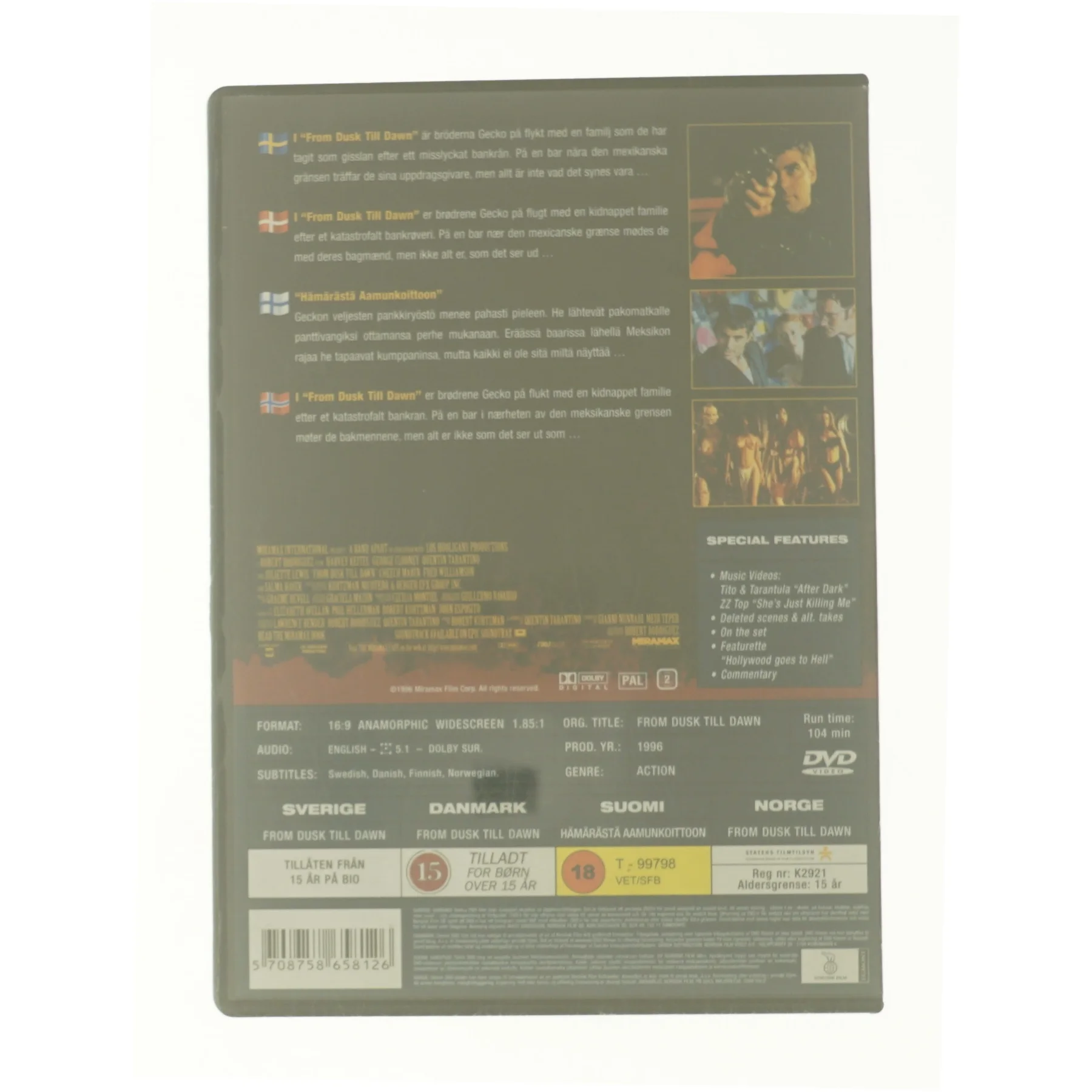 From dusk till dawn fra DVD