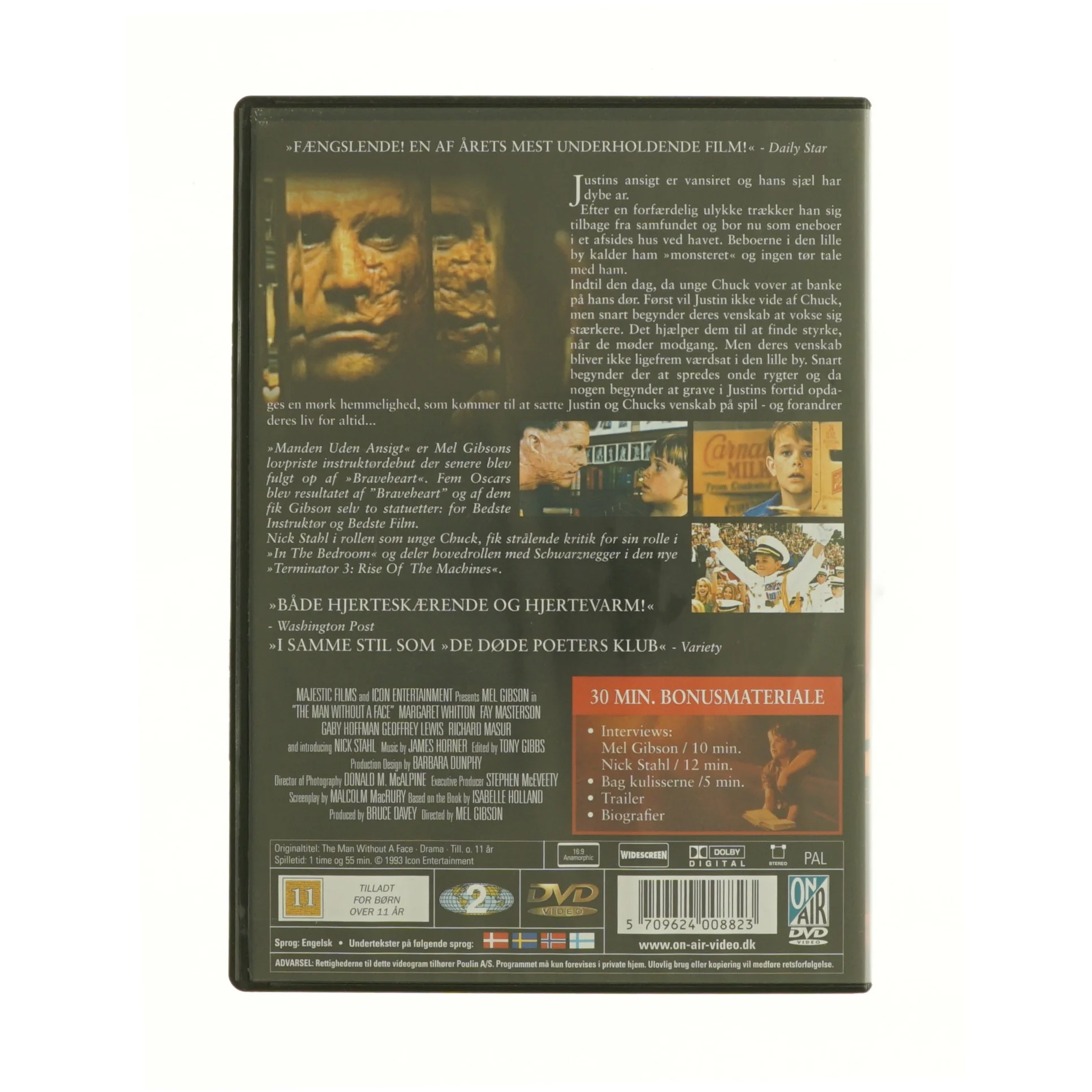 Manden Uden Ansigt fra DVD