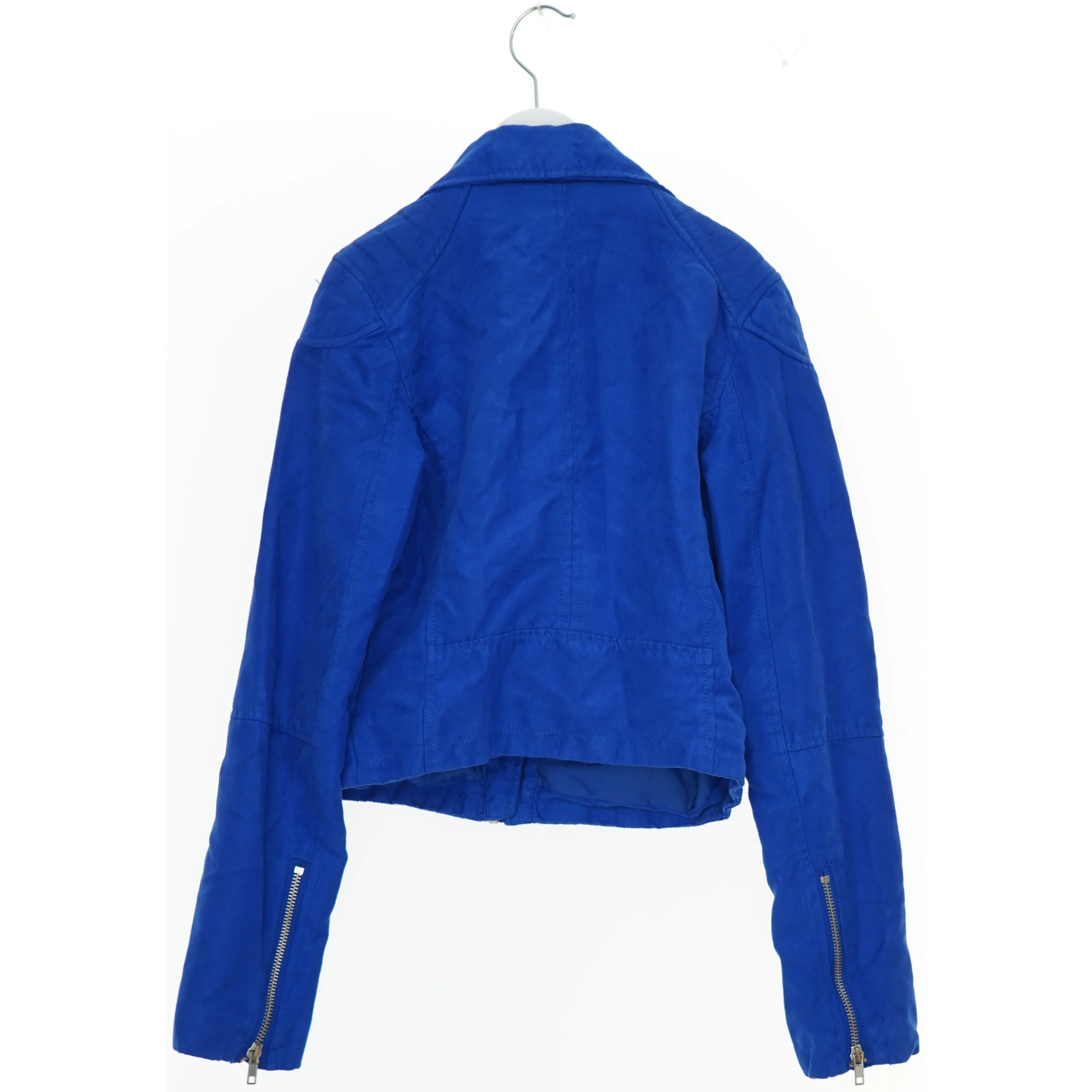 Blå jakke med lynlåse fra H&M (str. XS)