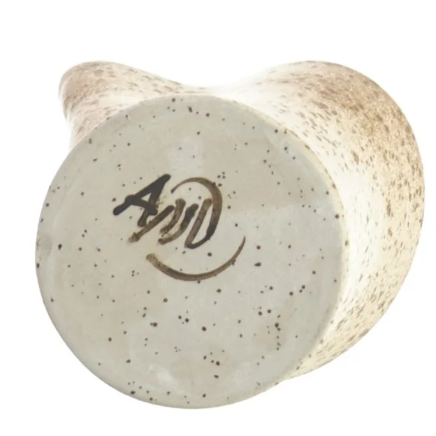 signeret keramik mælkekande / vase(str. 10 x 8 cm)