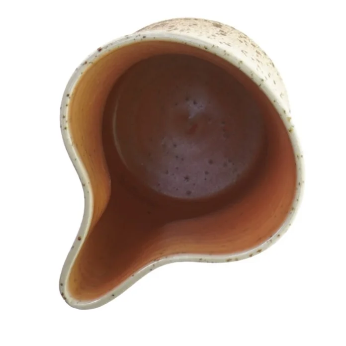 signeret keramik mælkekande / vase(str. 10 x 8 cm)