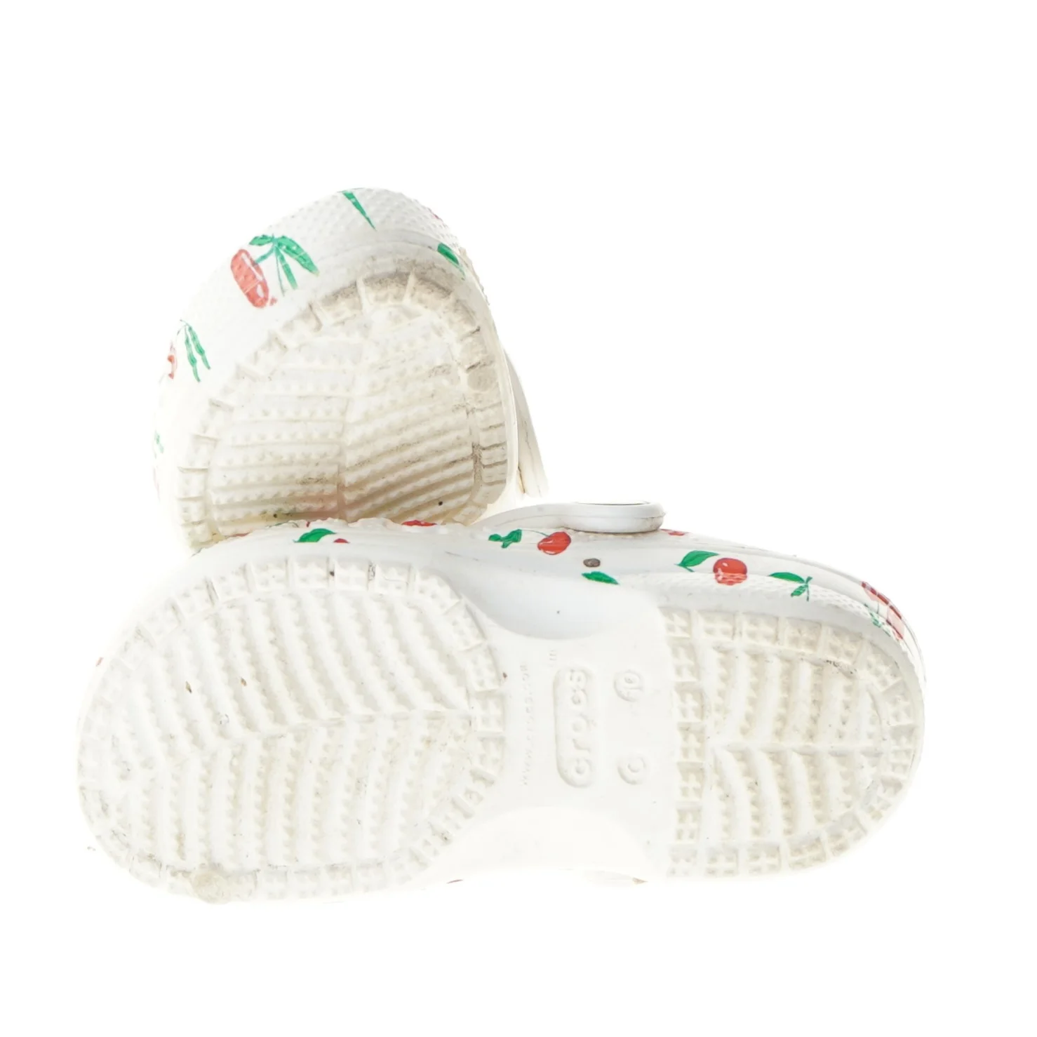 Crocs til børn med kirsebærprint fra Crocs (str. længde 19 )