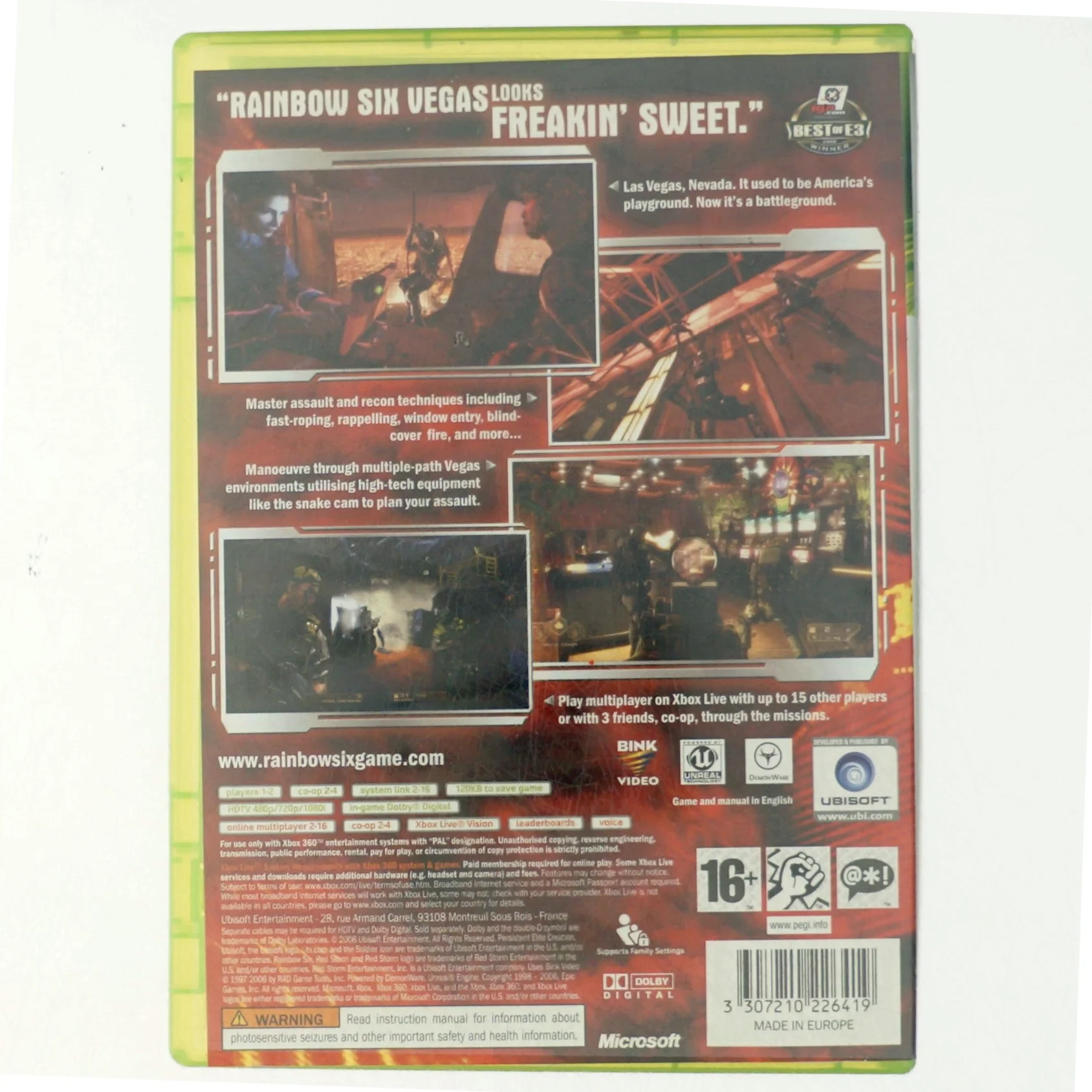 Tom Clancy's Rainbow six vegas (Computerspil)