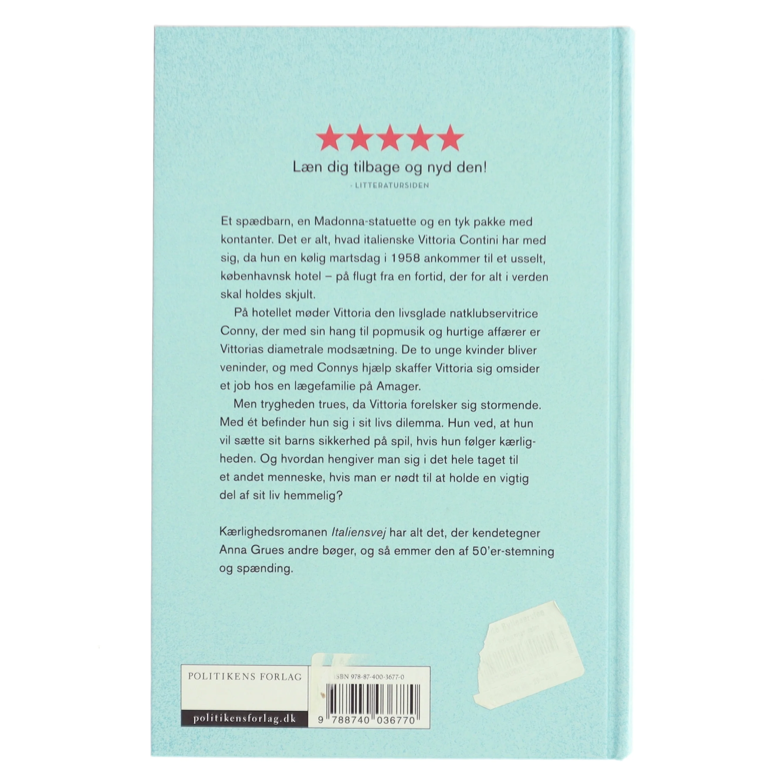 Italiensvej af Anna Grue (Bog)