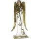 Engel med plads til fyrfadslys (str. H 38 cm)