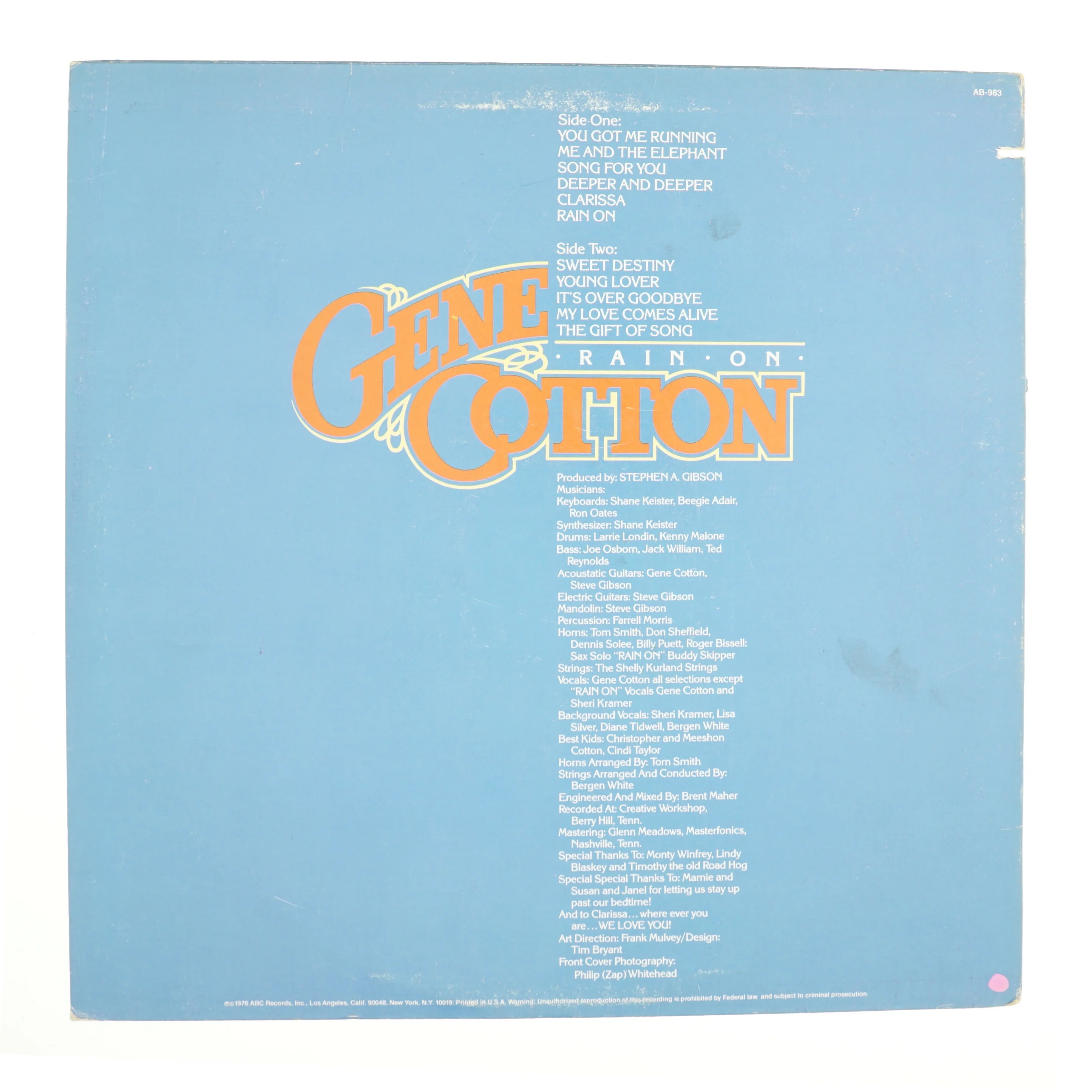 Rain on af Gene Cotton