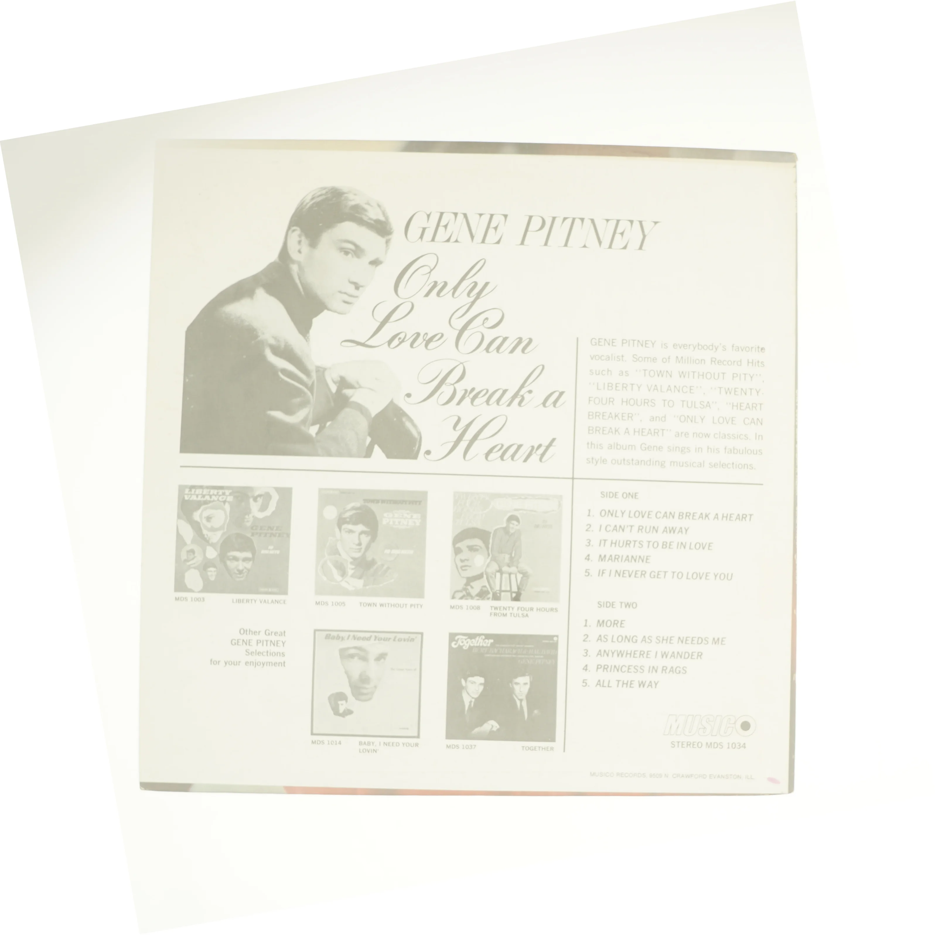 Only love can break a heart af Gene Pitney