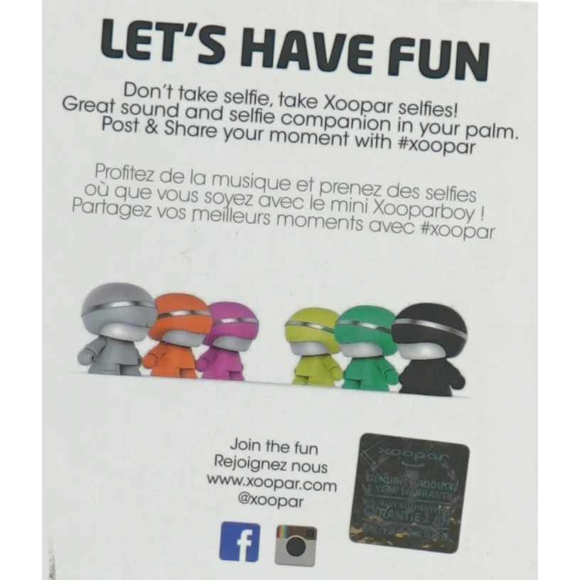 Xoopar boy mini - Selfie remote & wireless speaker