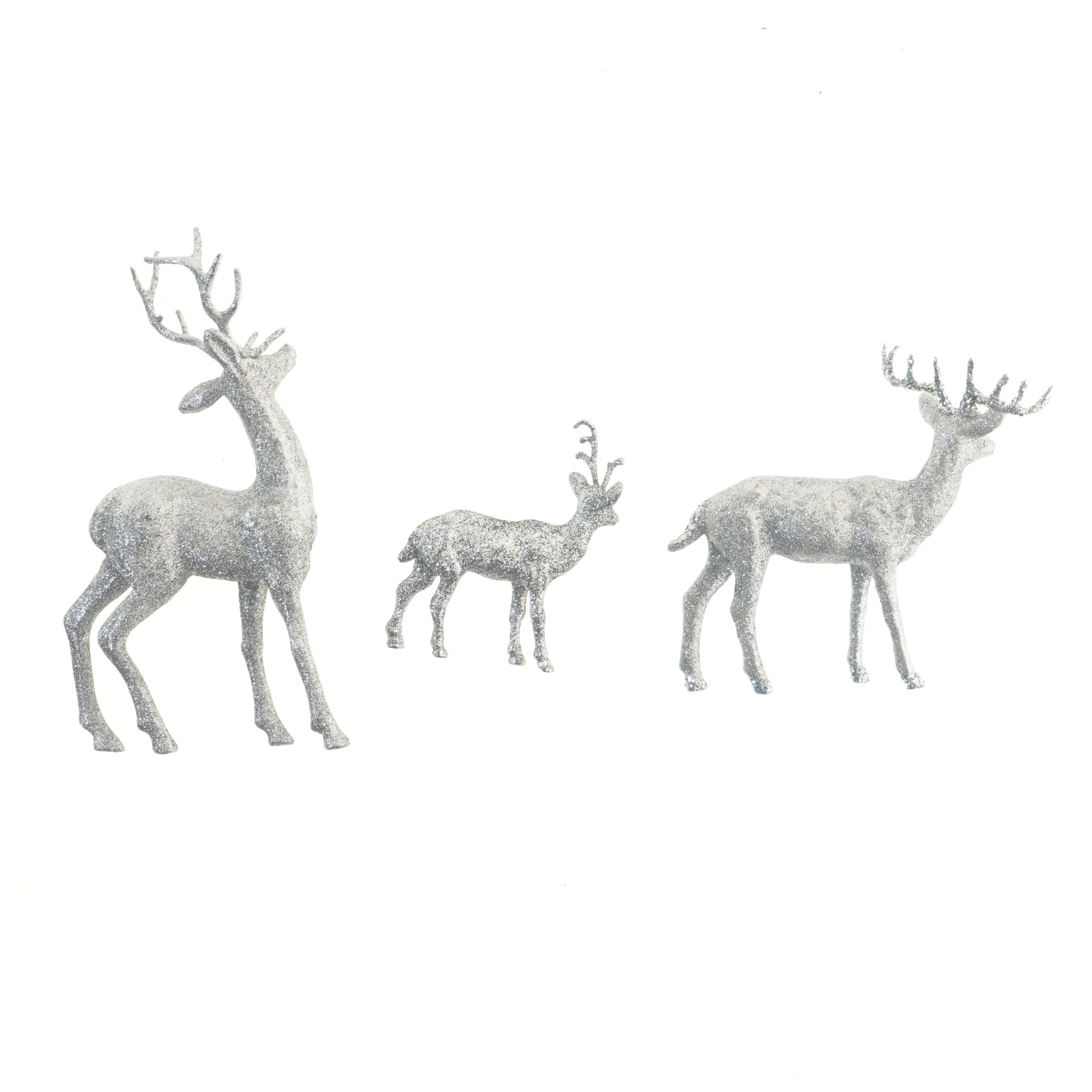 Dekorative rensdyrfigurer (str. 28 & 18 & 12 cm)