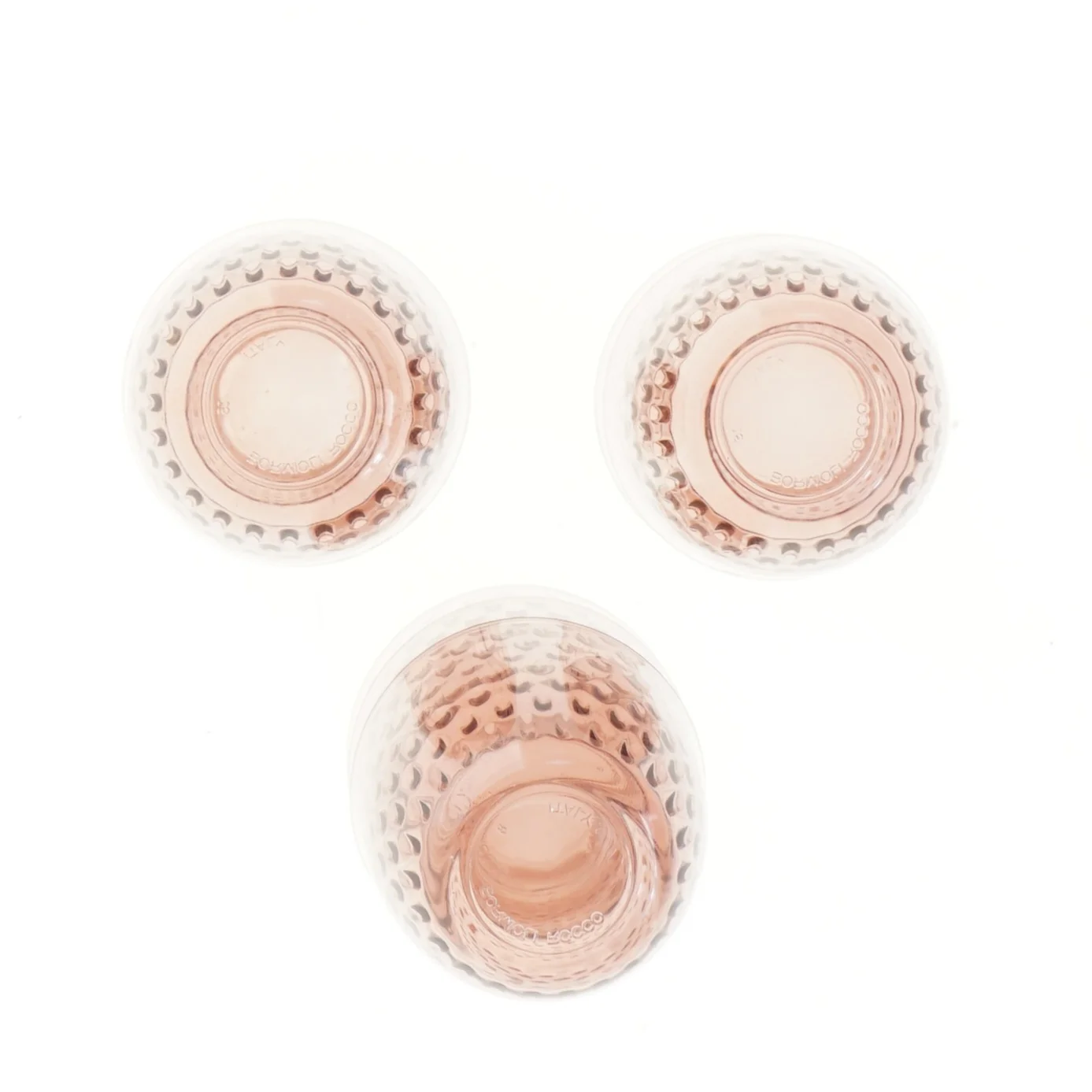 7 stk facetslebne drikkeglas (str. 7 stk Ø 8,5 cm længde 8,5 cm)