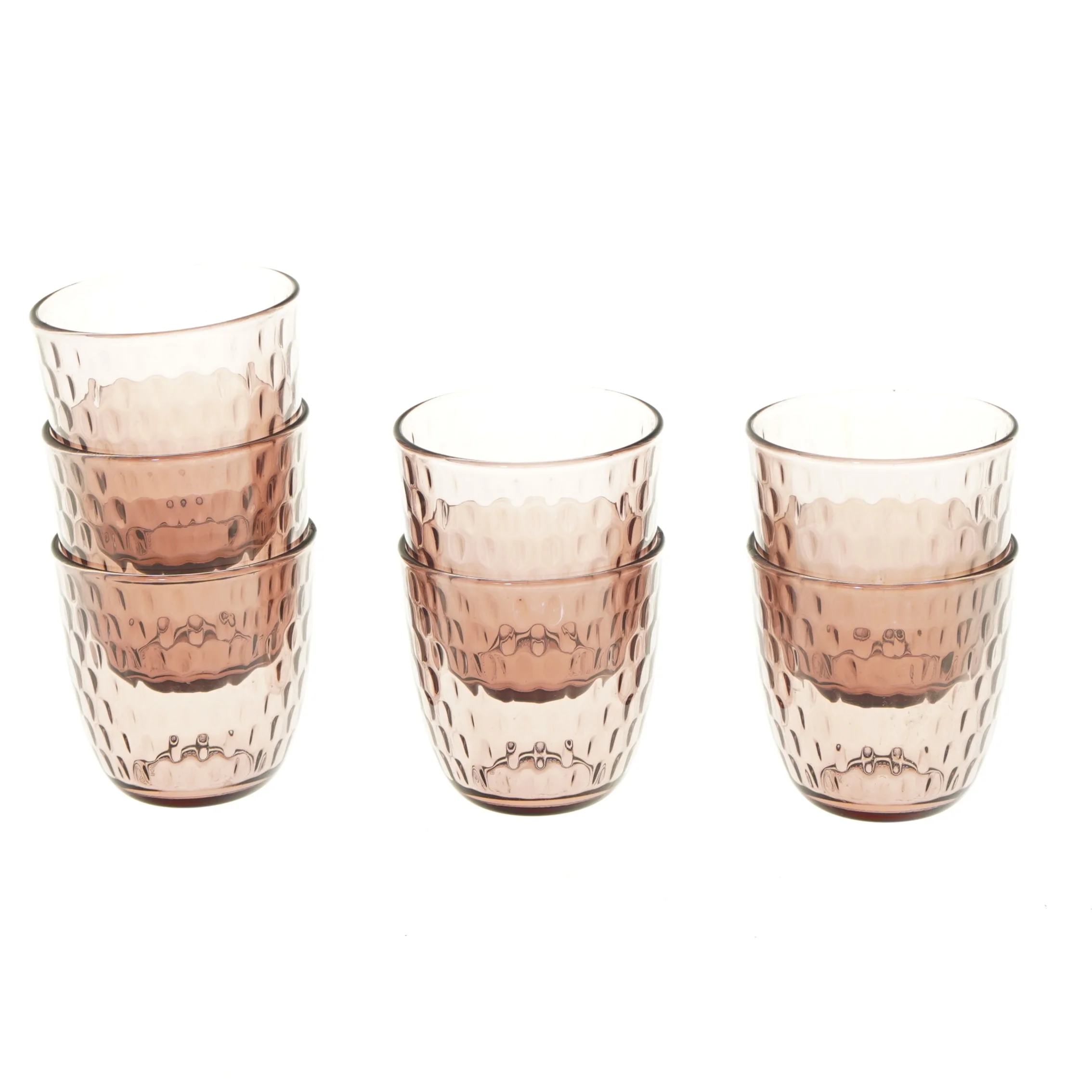 7 stk facetslebne drikkeglas (str. 7 stk Ø 8,5 cm længde 8,5 cm)