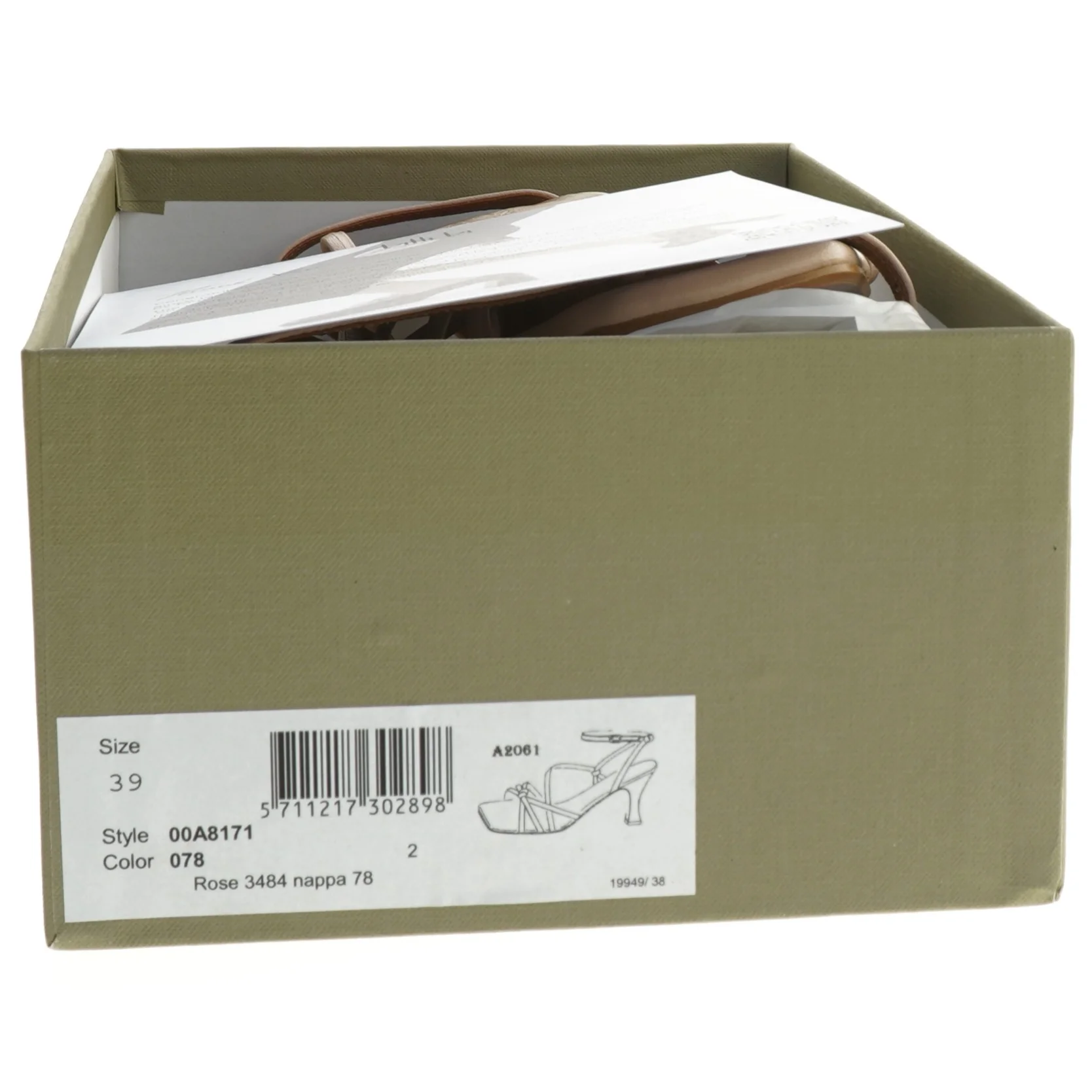 Billi Bi sandaler i læder (str. 39 )