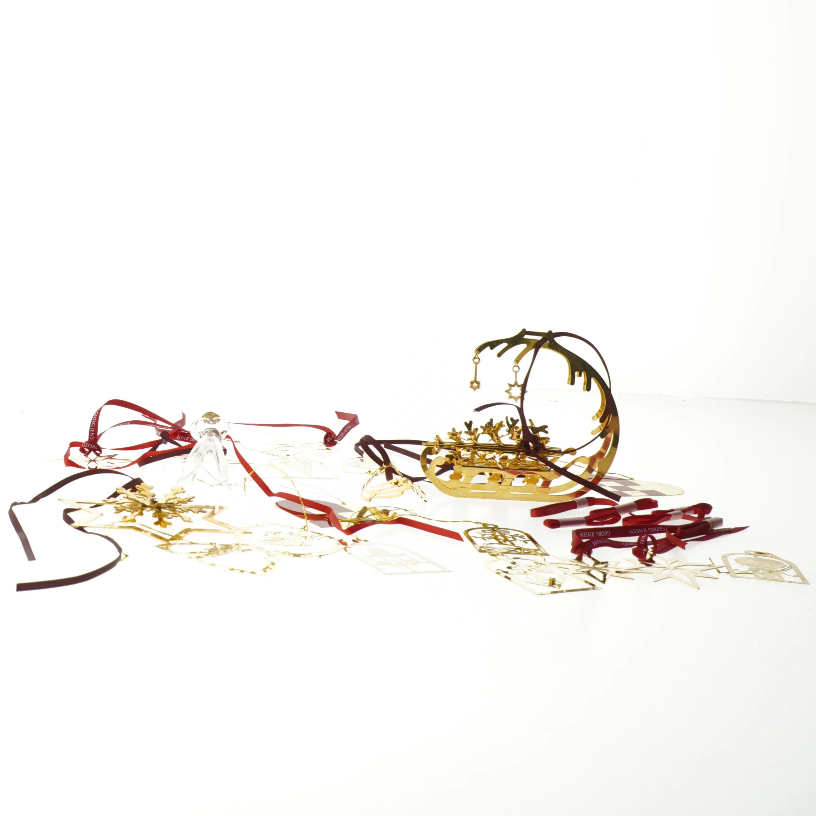 Georg Jensen juleuro  (str. ca. 5 cm og 10 cm)