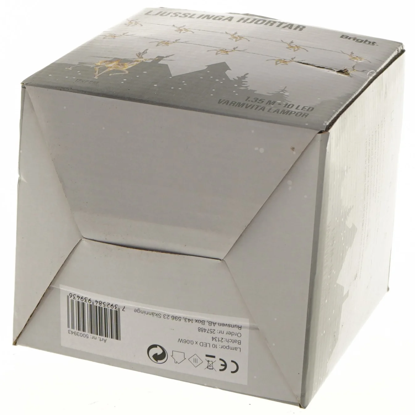 LED lyskæde med rensdyr motiver fra Bright (str. 135 cm)