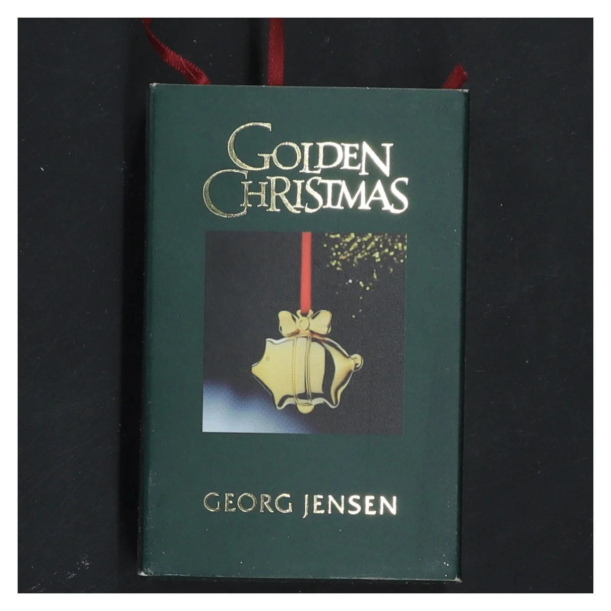 Georg Jensen julegris år 2003 golden christmas ornament