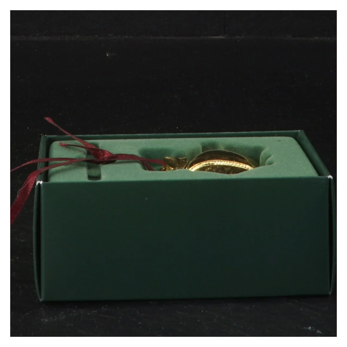 Georg Jensen julegris år 2003 golden christmas ornament