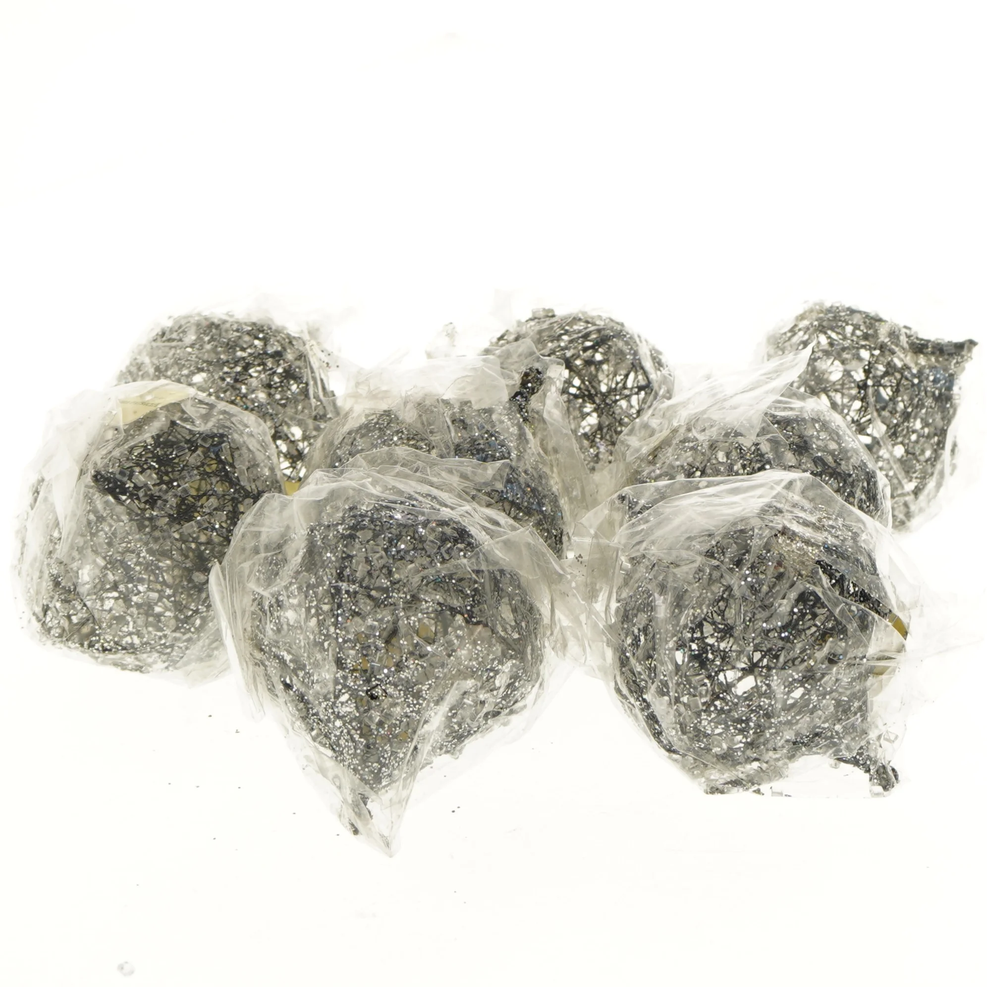 Dekorative sølvkugler fra Flora Patricia (str. Ø 10 cm)