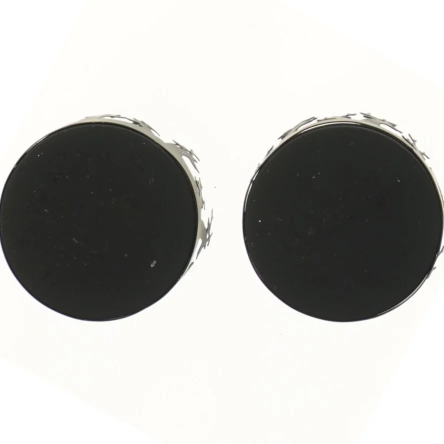 Sæt med to fyrfadsstager med rensdyrmotiv (str. Ø 8 cm)