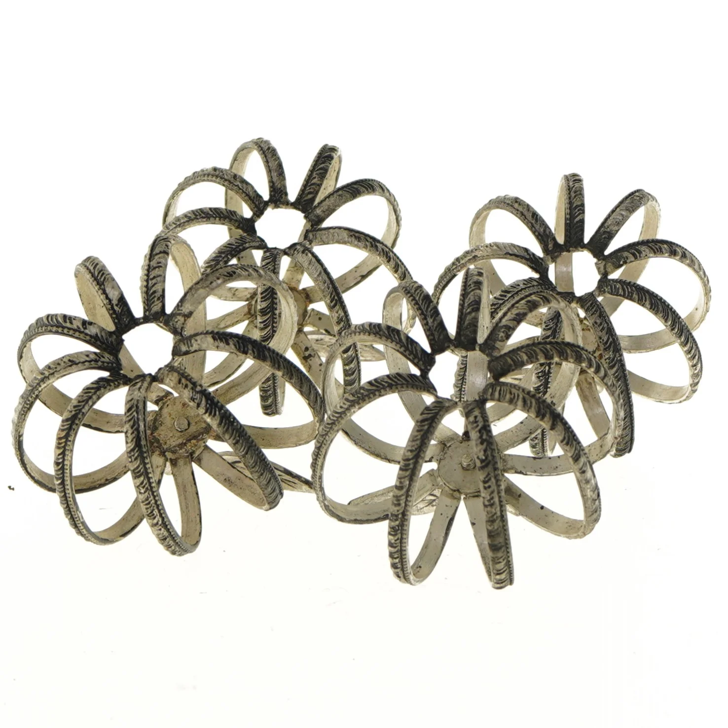 Sæt med fire dekorative æbleformede figurer (str. Ø 8 cm)