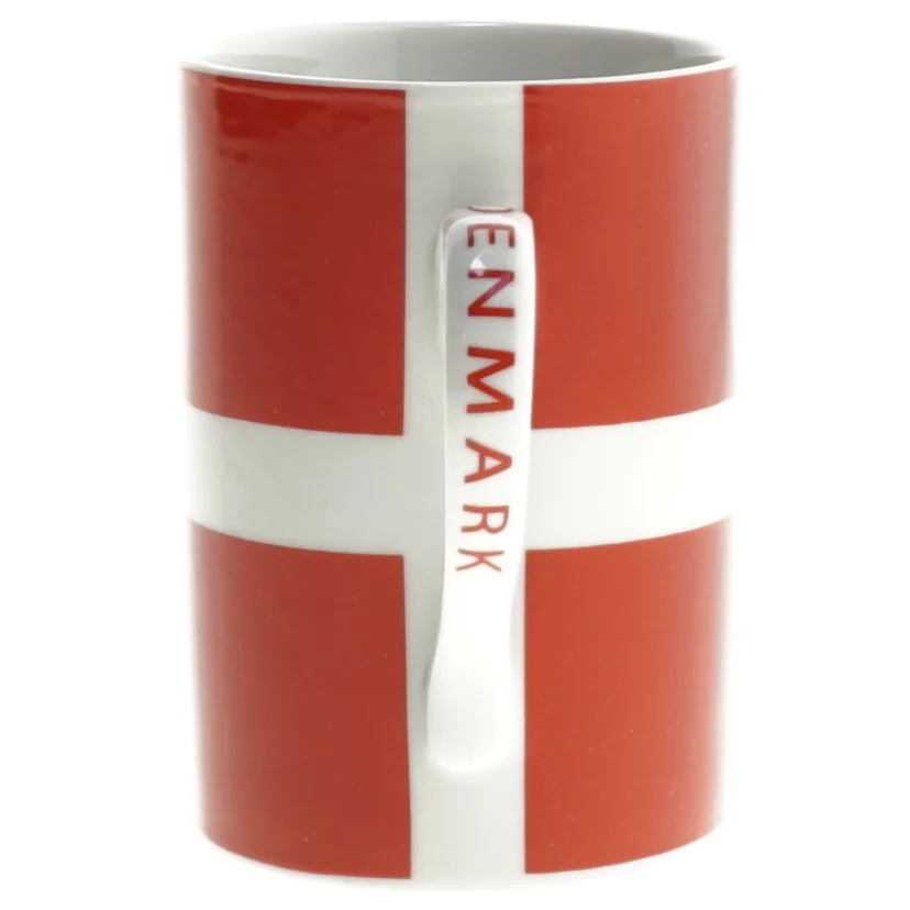 Krus med Dannebrog design fra Royal Copenhagen (str. 10 cm)