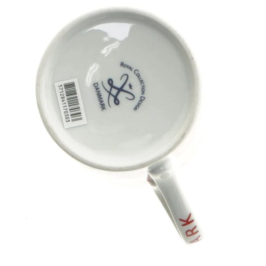 Krus med Dannebrog design fra Royal Copenhagen (str. 10 cm)