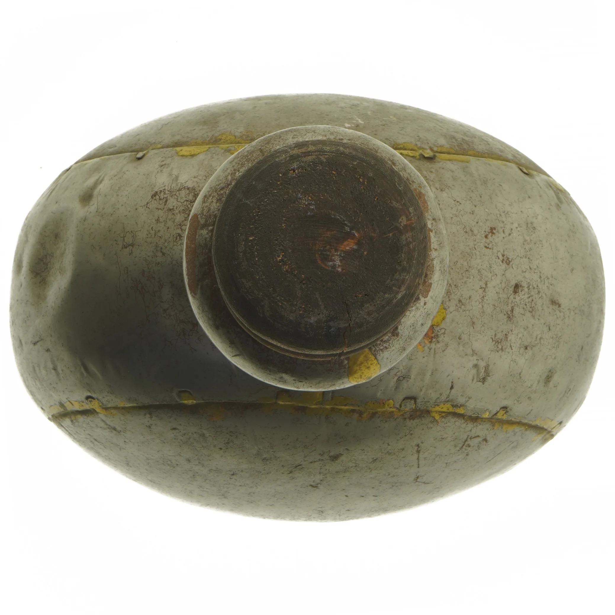 Dekorativ Vintage metal flaske med træprop (str. 30x25 cm)