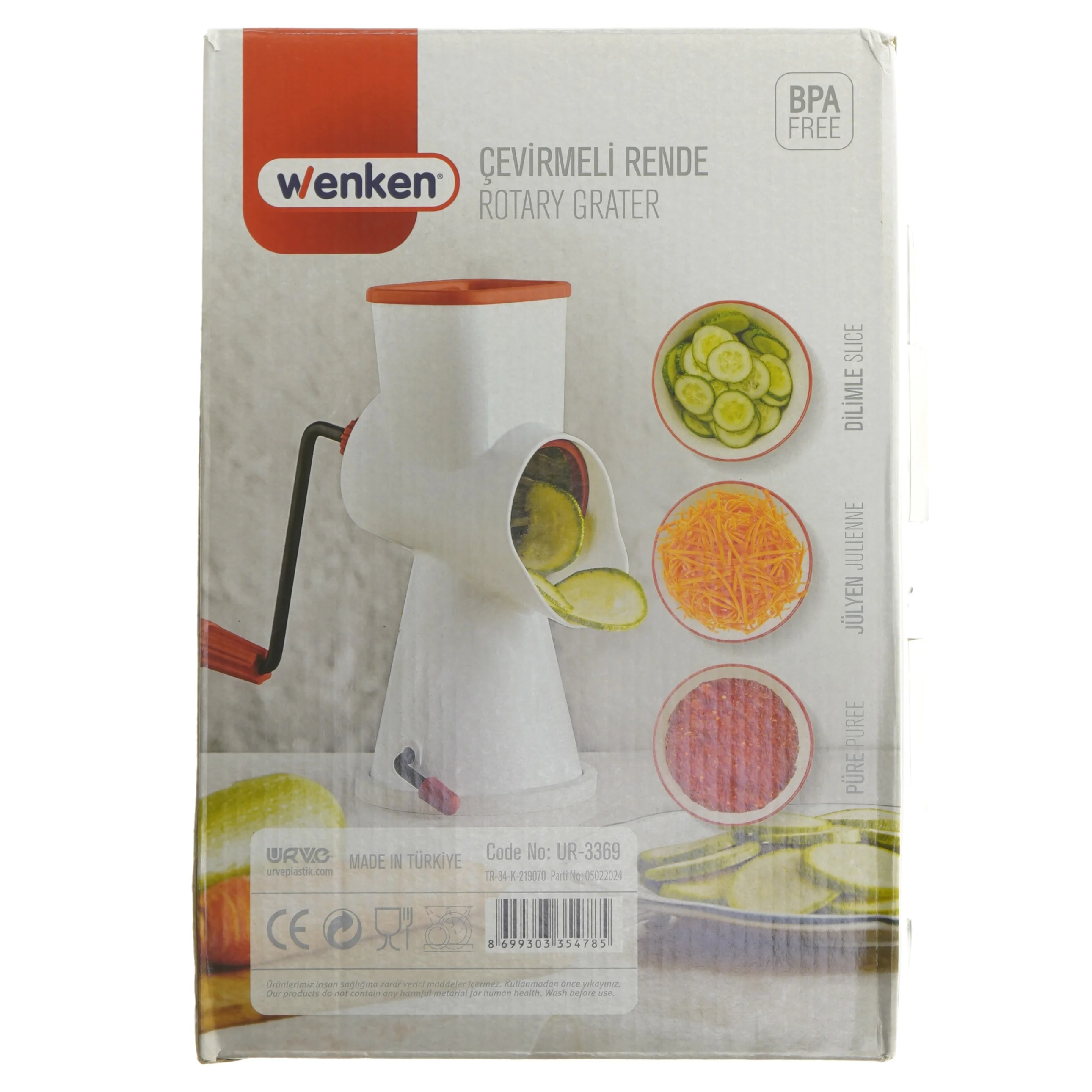 Wenken roterende rivejern fra Wenken (str. 23 cm)