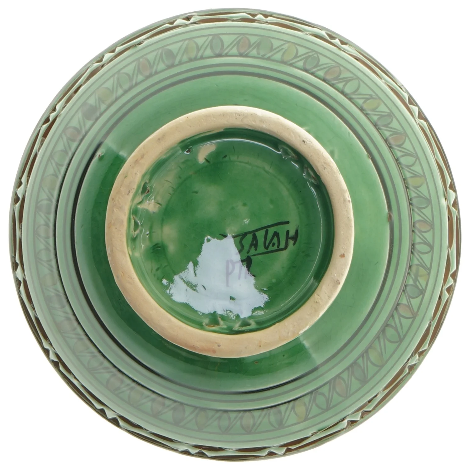 Marokkansk skål i keramik (str. Ø 19x9,5 cm)