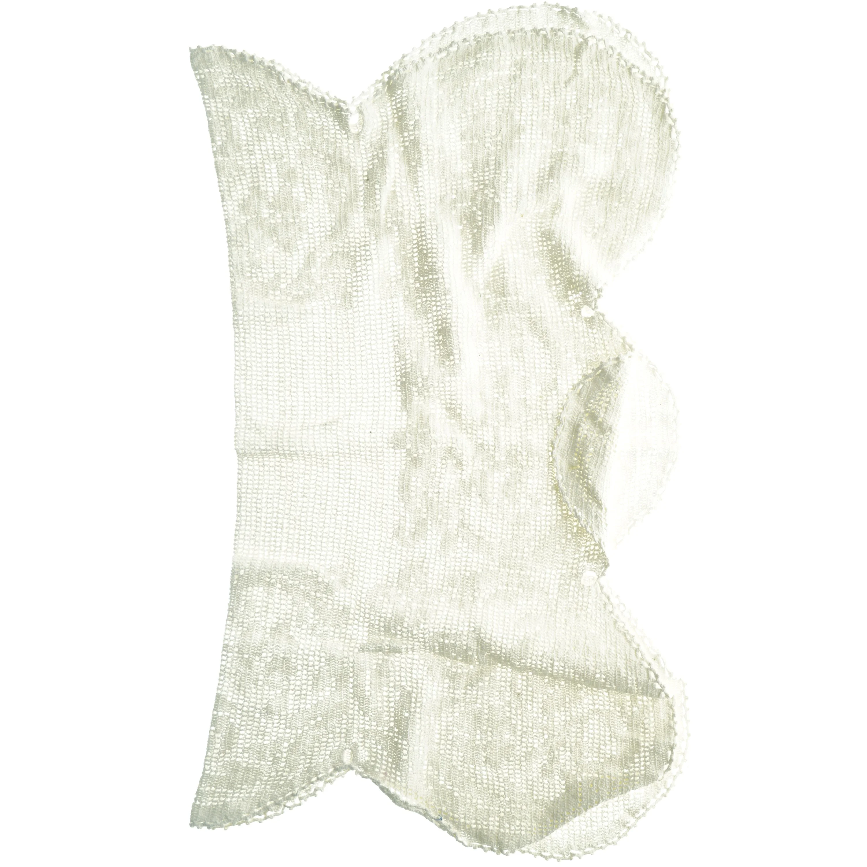 Håndstrikket tæppe (str. 90 x 86 cm)