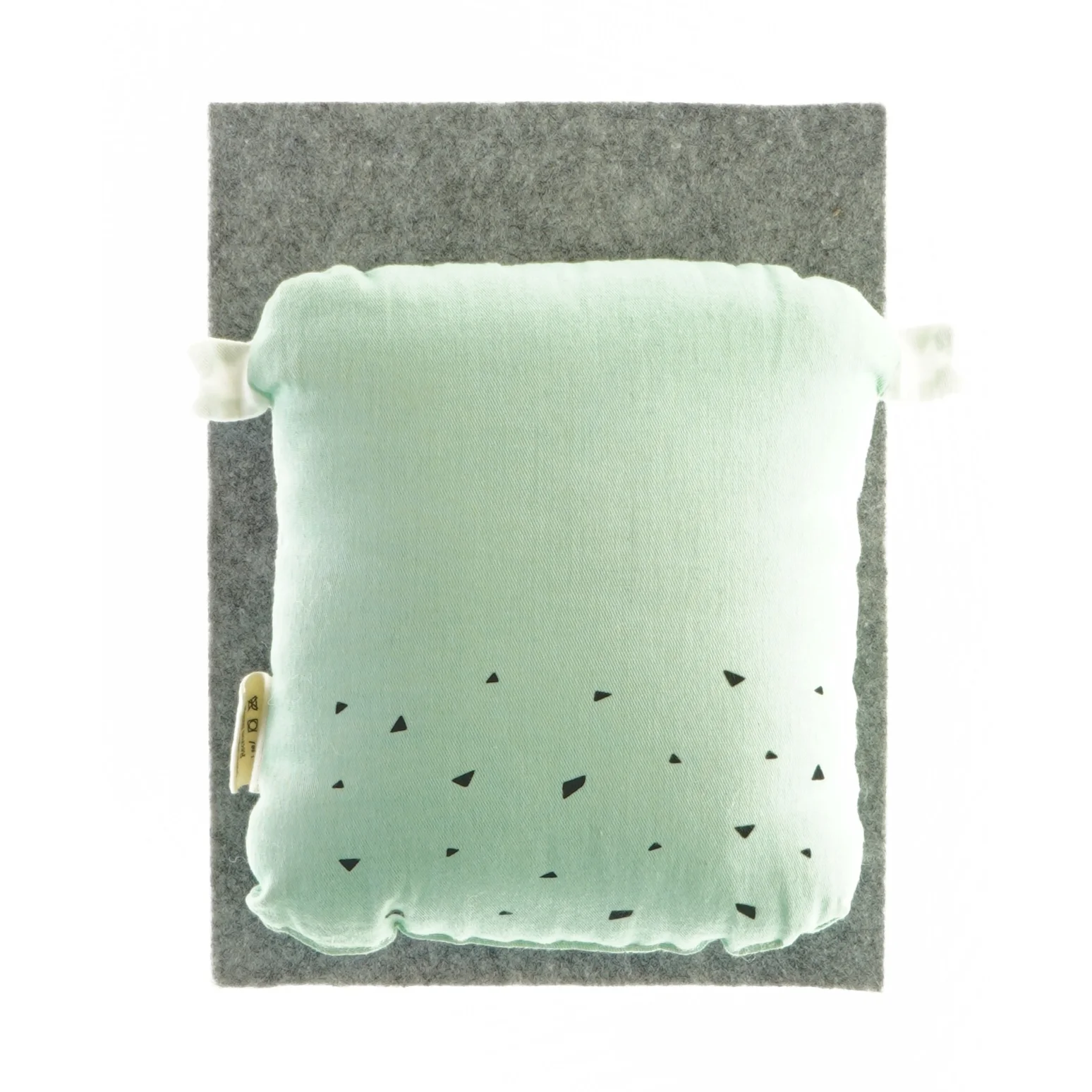 Ugle pude i mintgrøn