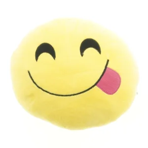 Gul smiley pude (str. 33 x 30 cm)