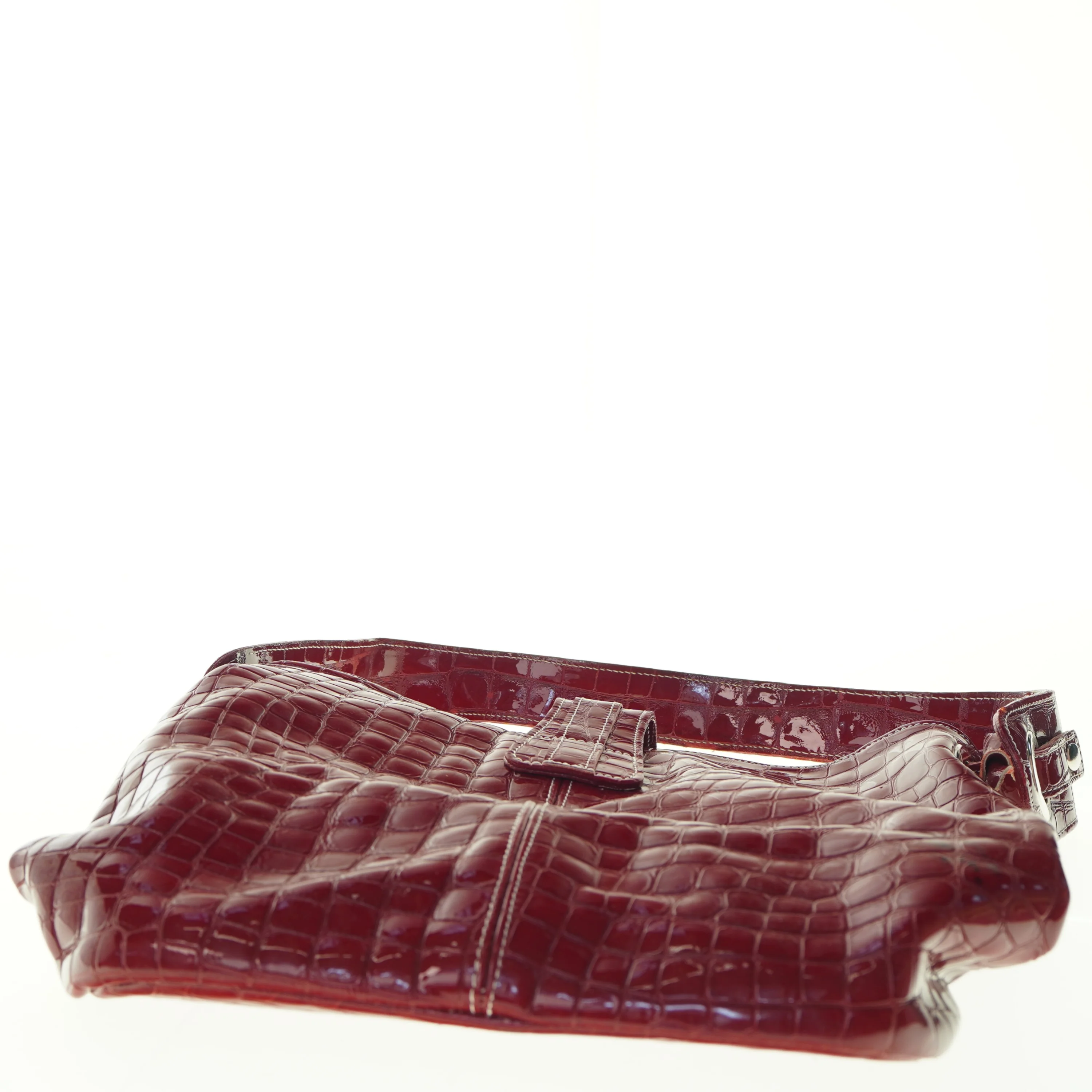 Rød skuldertaske (str. 33 x 27 cm)