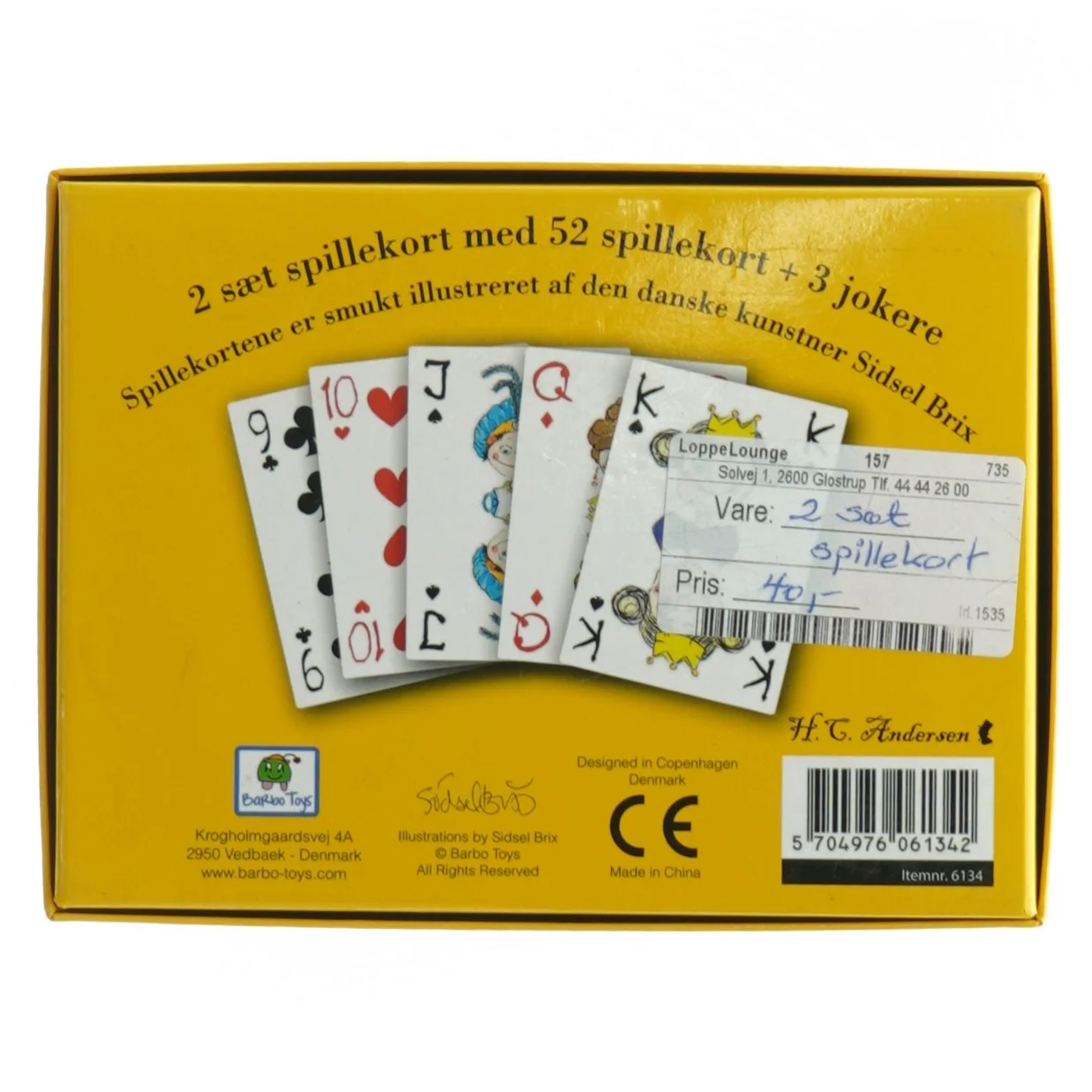 H.C. Andersen illustrerede spillekort