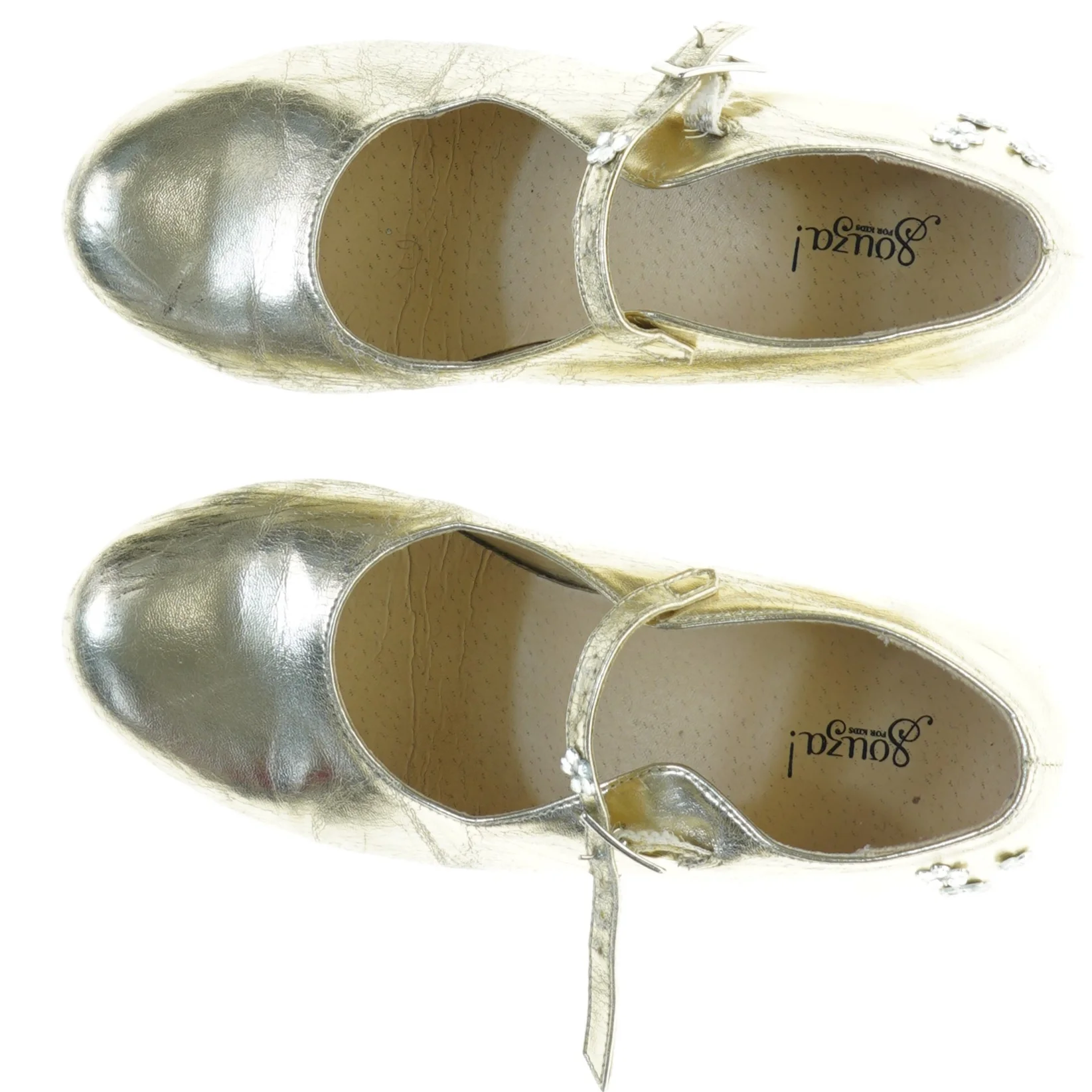 Guldsko med hæl fra Souza (str. 33)