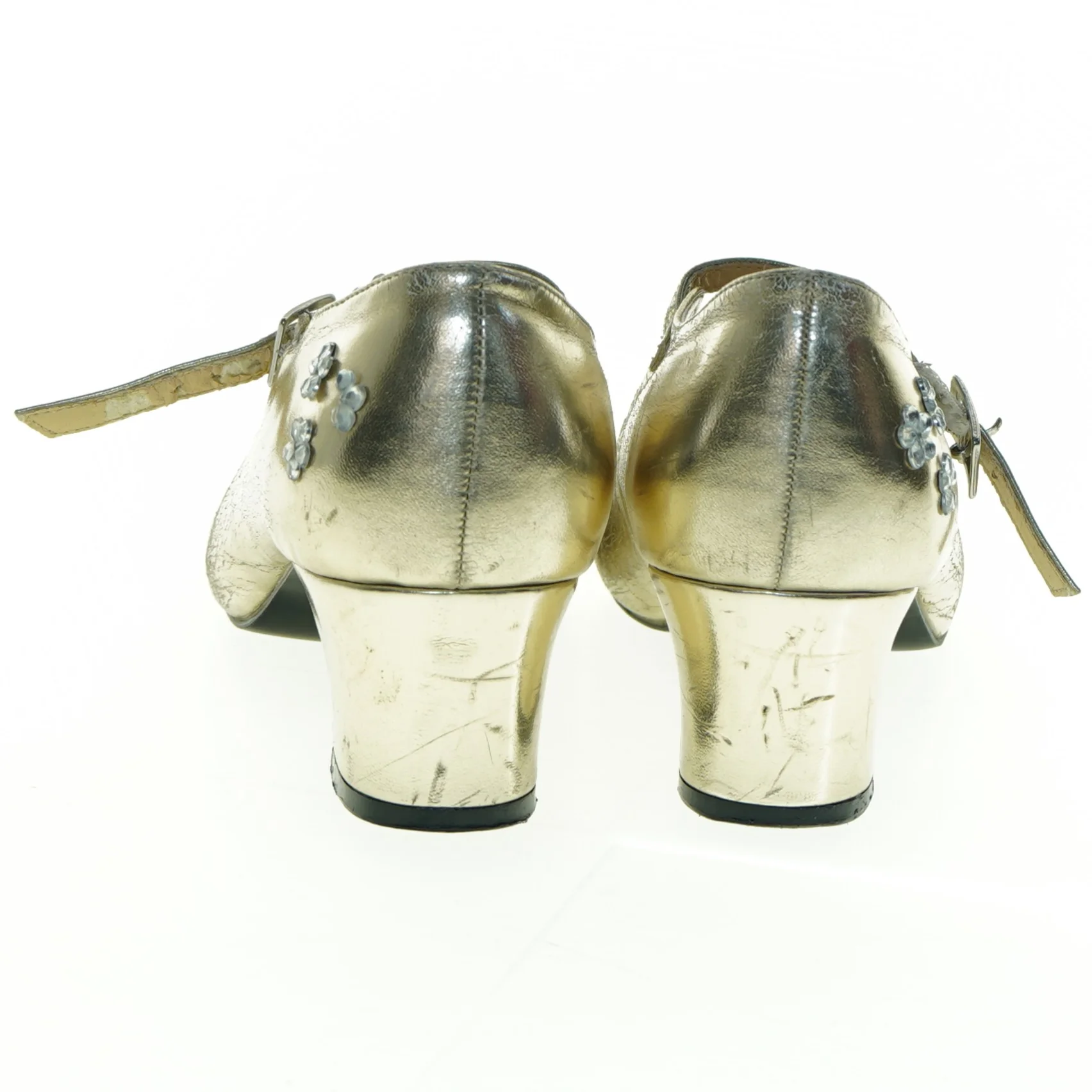 Guldsko med hæl fra Souza (str. 33)