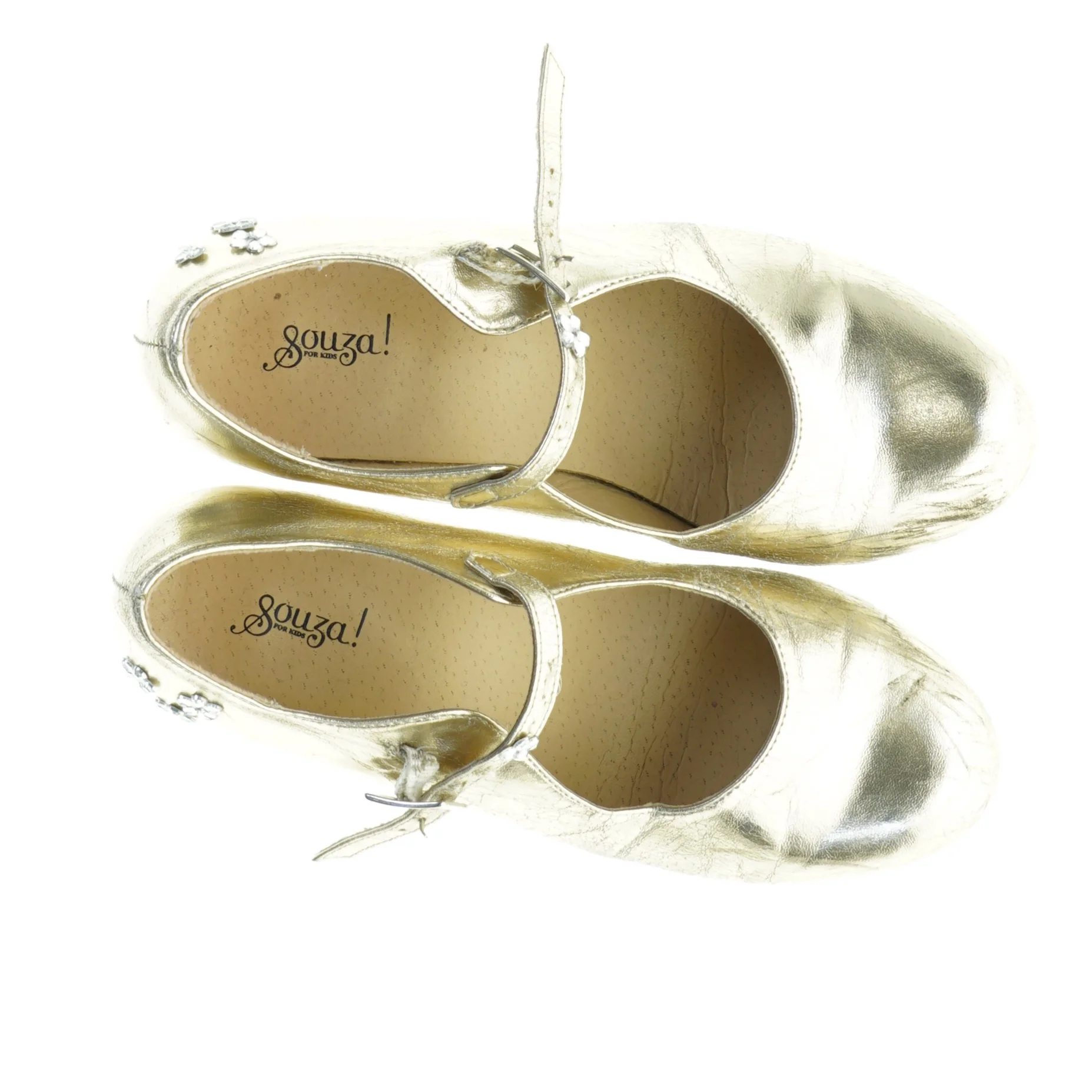 Guldsko med hæl fra Souza (str. 33)