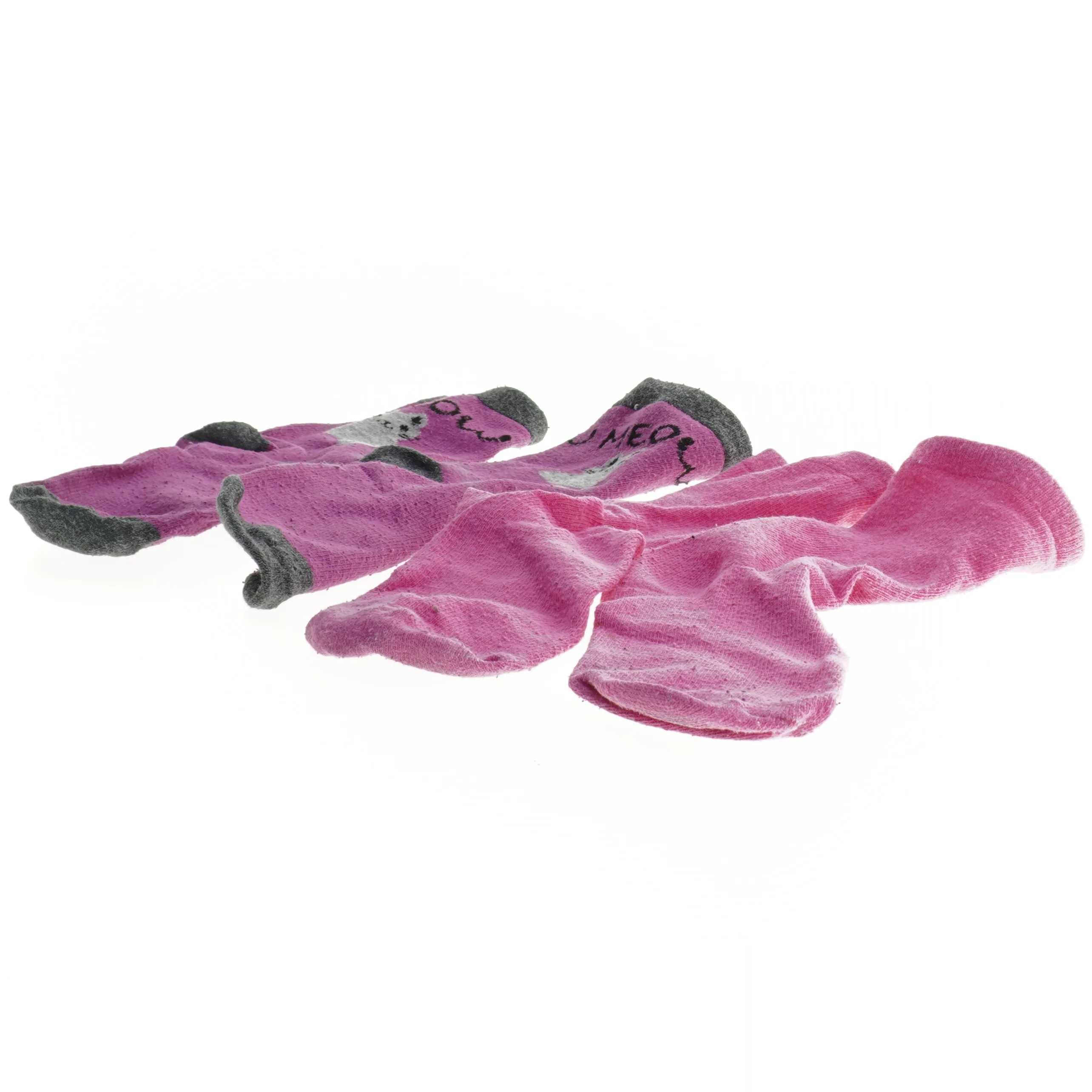 Pigesokker med kattemotiv str 25