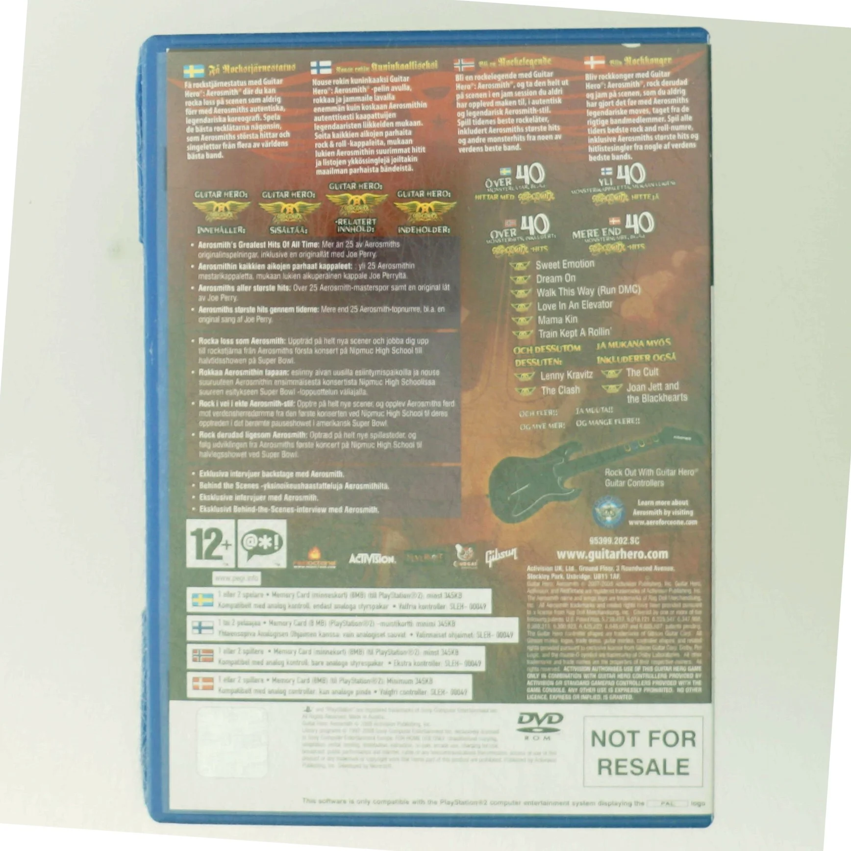 Guitar Hero: Aerosmith PS2 Spil fra Activision