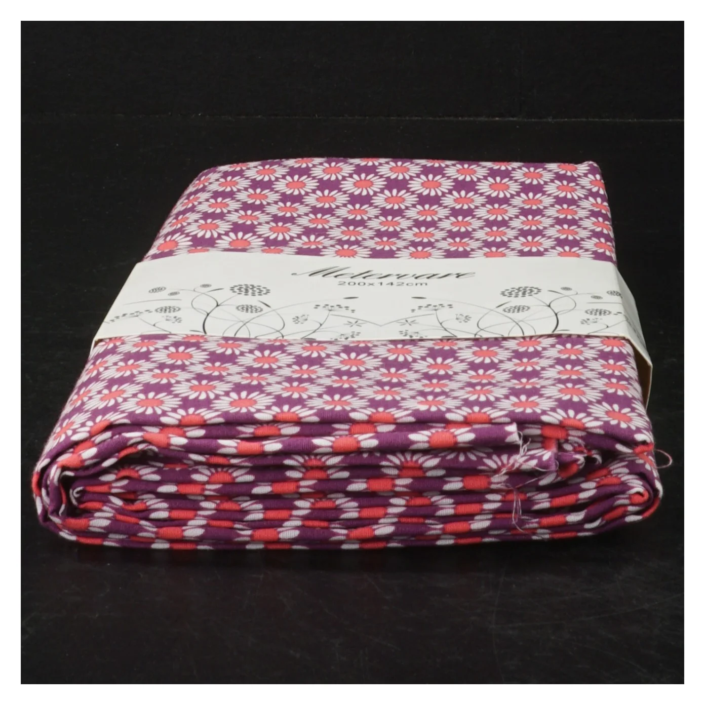 Mønstret stof fra Metervare (str. 200x142 cm)