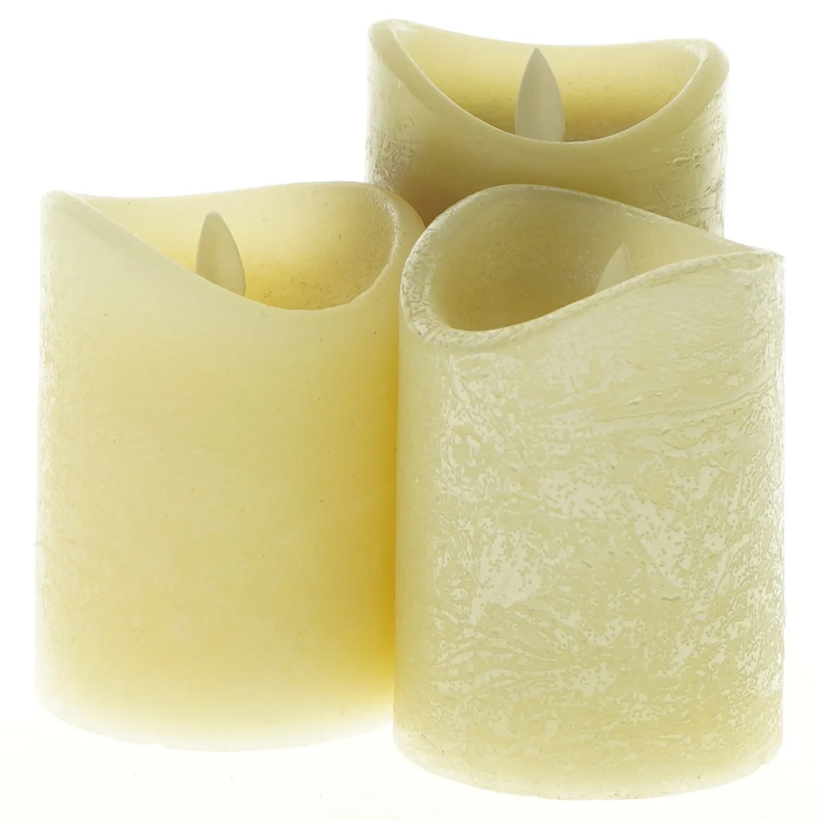 kunstige stearinlys (str. Ø 7,5. h. 10-13. cm)