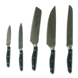 Køkkenknive sæt fra Vexø (str. 33 3 cm og 33 x 5 cm og 32 x 4 cm og 24 x 2 cm og 21 udxn 2 cm)