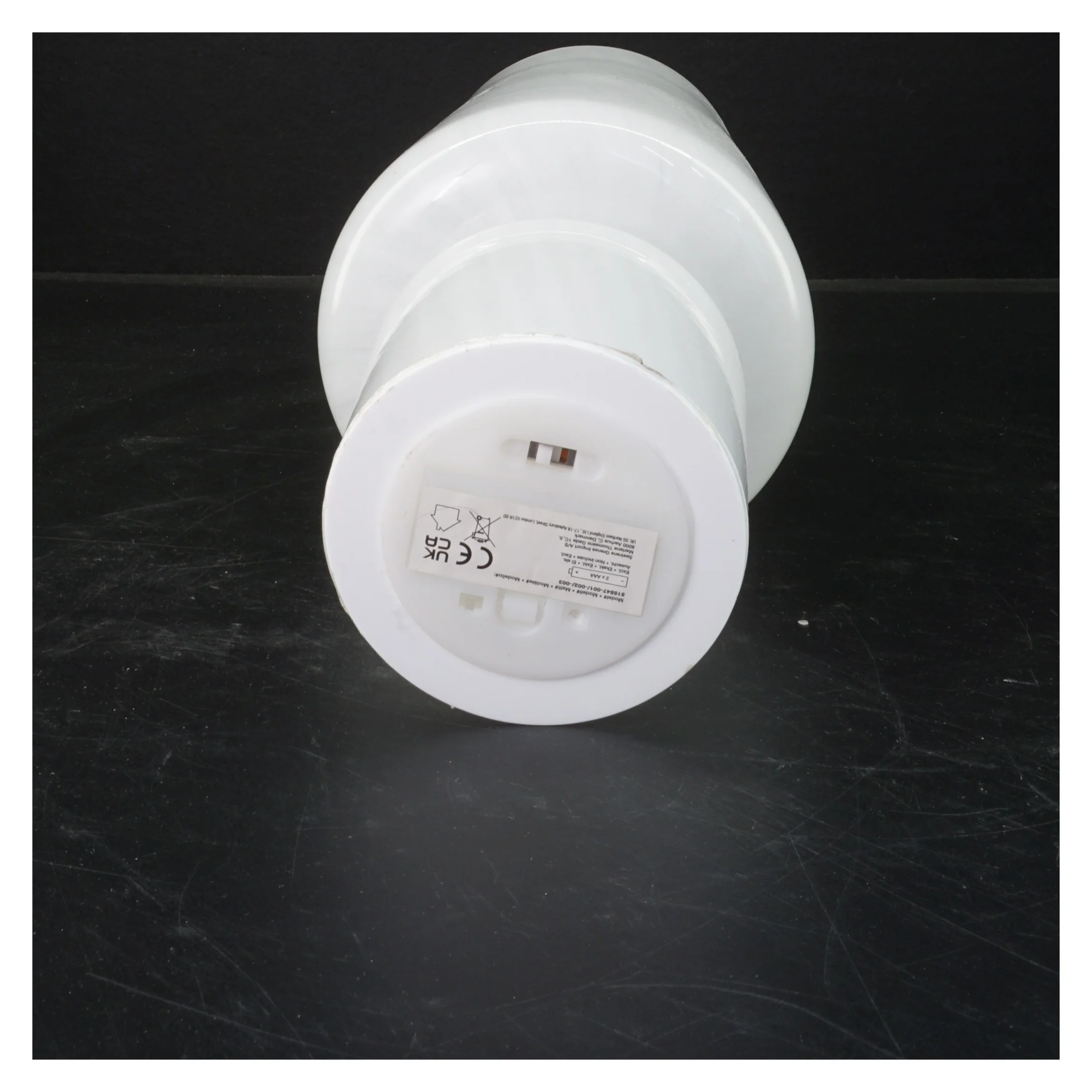 Hvid LED bordlampe (str. 22x12 cm)